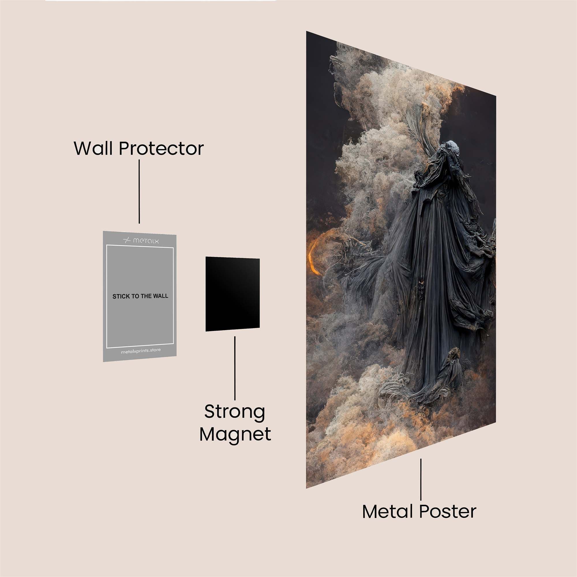 Grim Ascension Safe Wall Magnetic / M