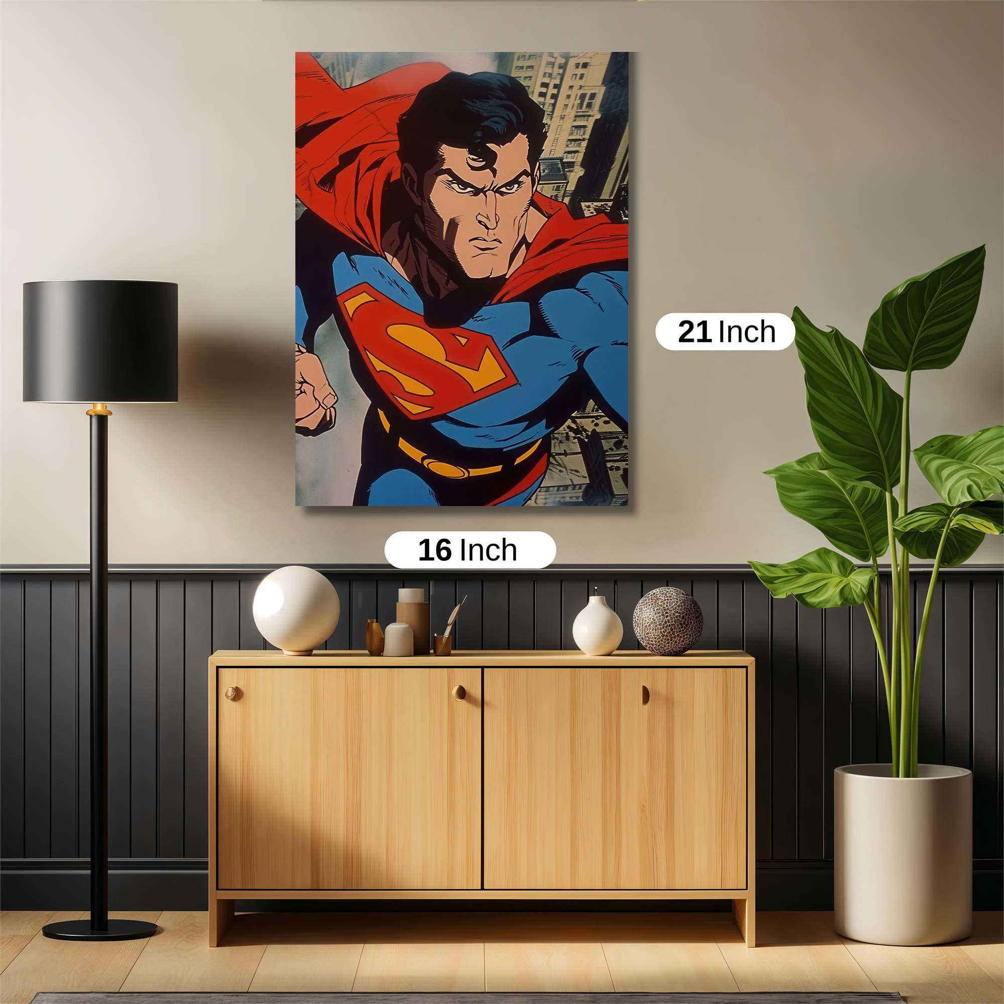 Superman Ascends Safe Wall Magnetic / M