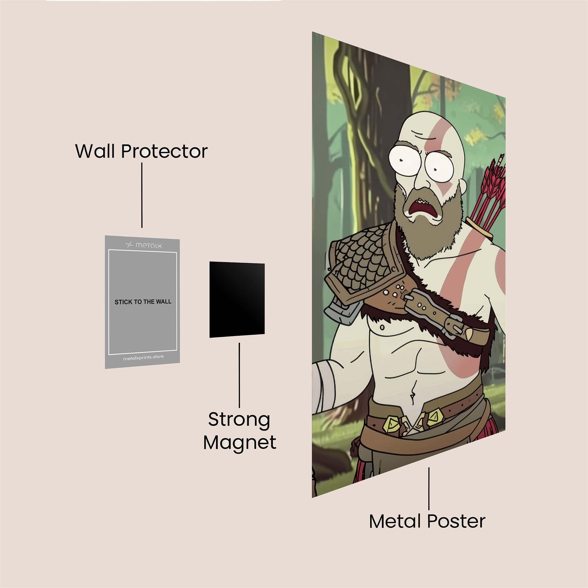 Kratos Surprised Safe Wall Magnetic / M