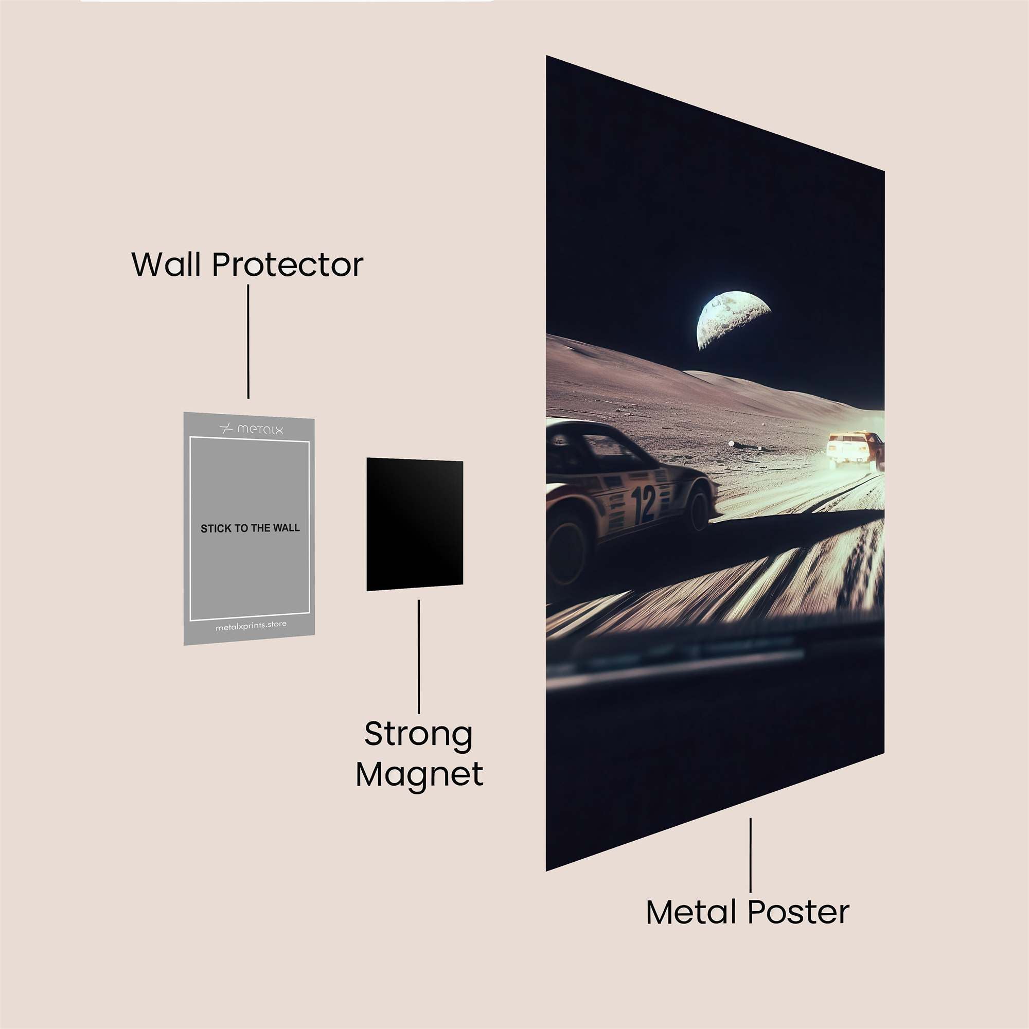 MoonRally Safe Wall Magnetic / M