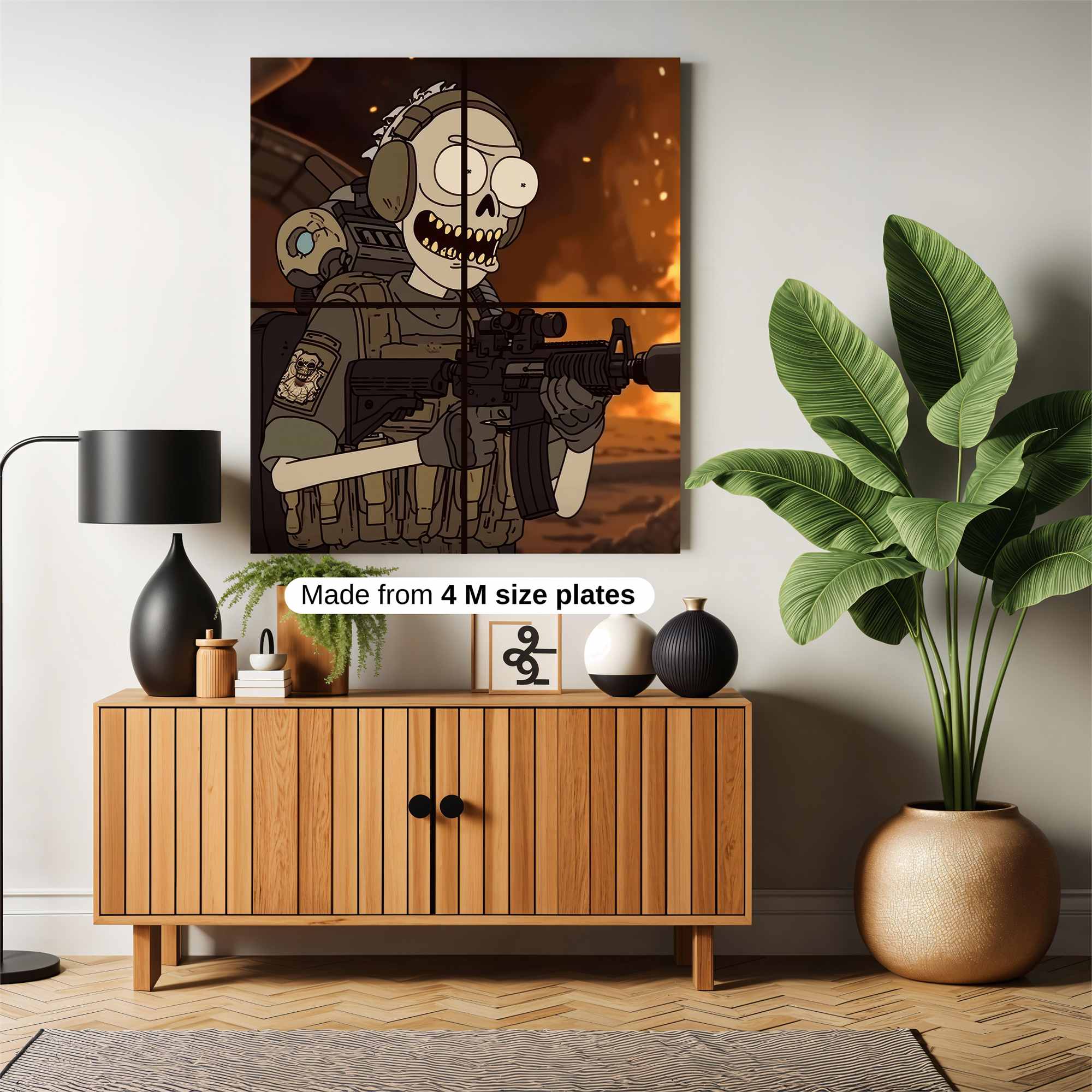 Skeleton Warrior Safe Wall Magnetic / M