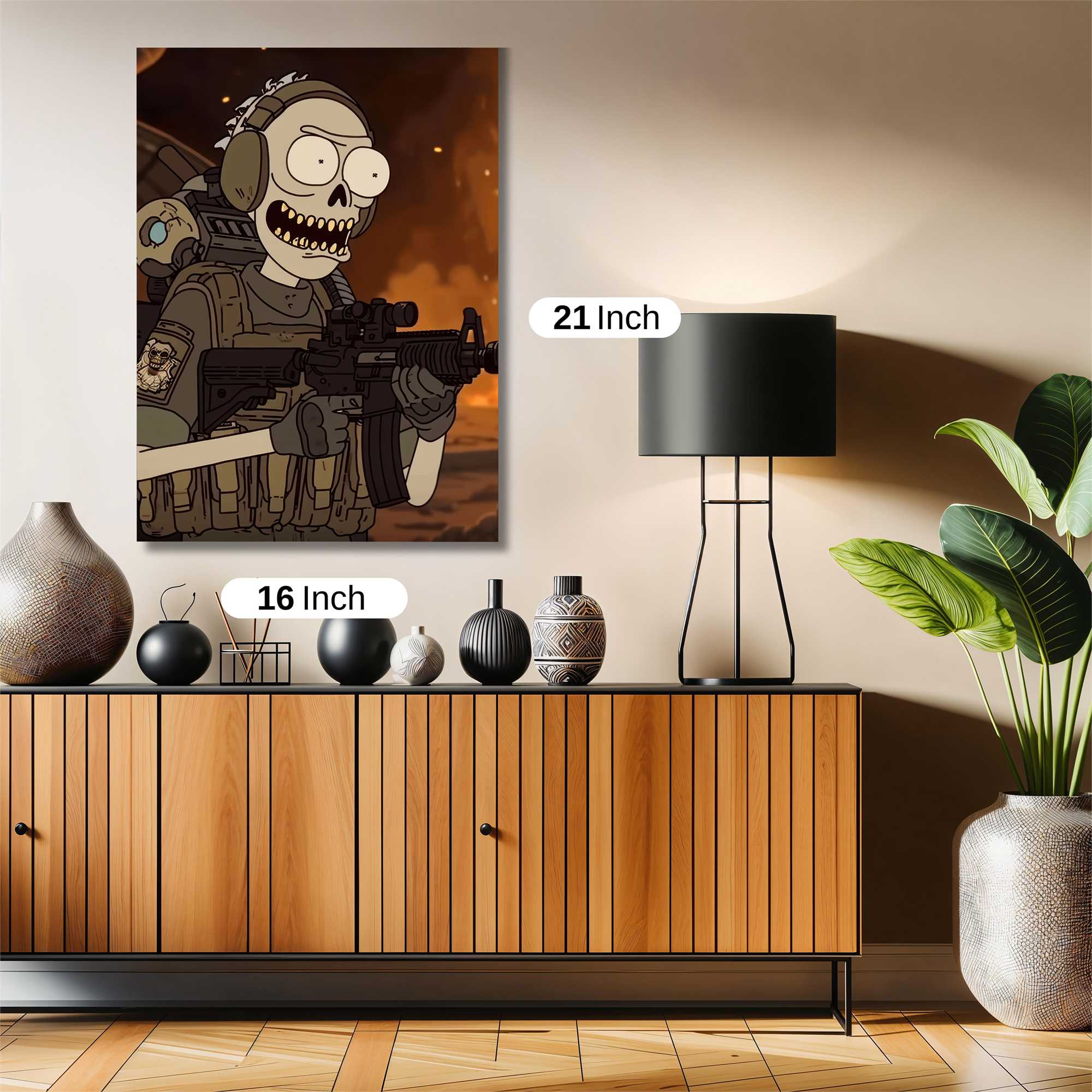 Skeleton Warrior Safe Wall Magnetic / M