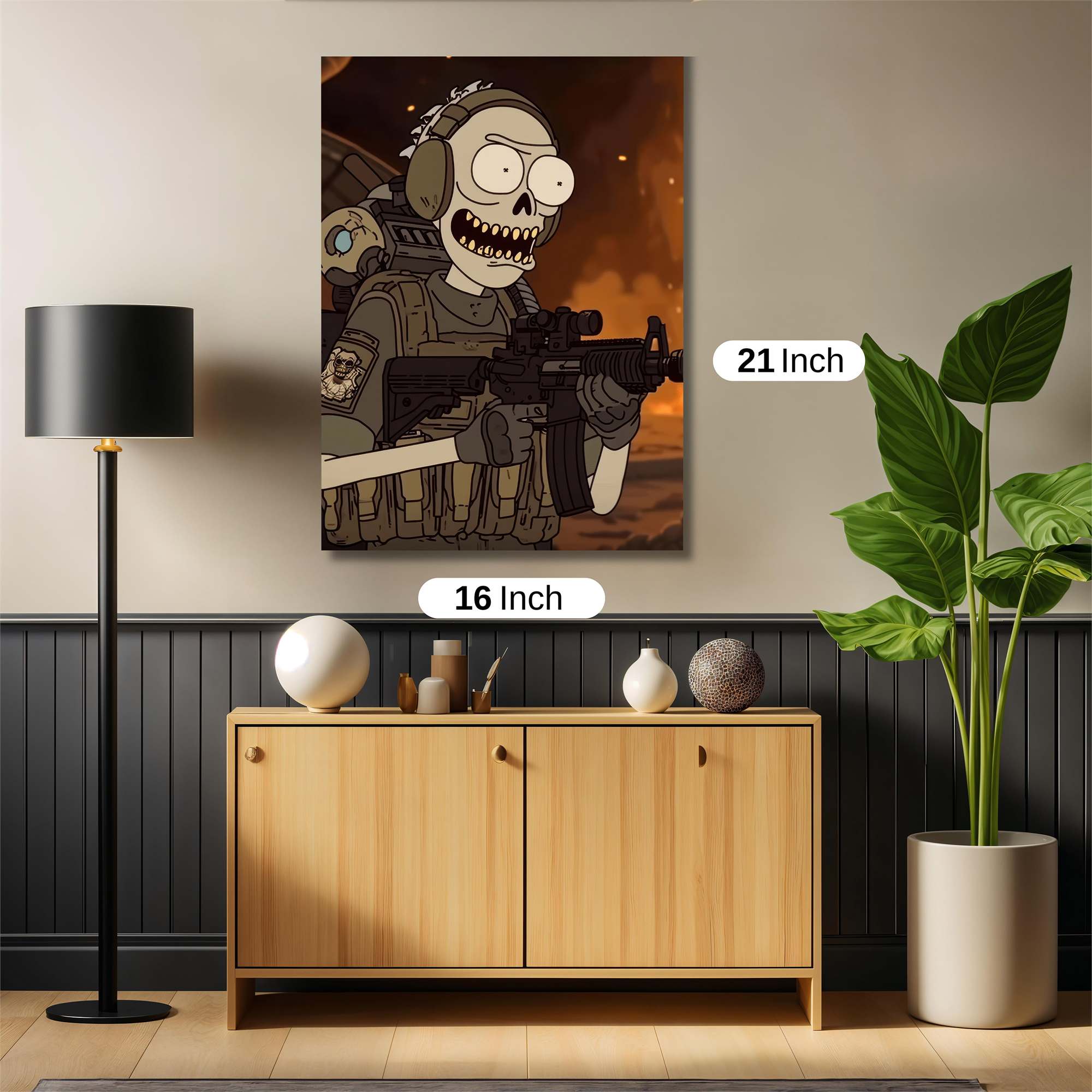 Skeleton Warrior Safe Wall Magnetic / M
