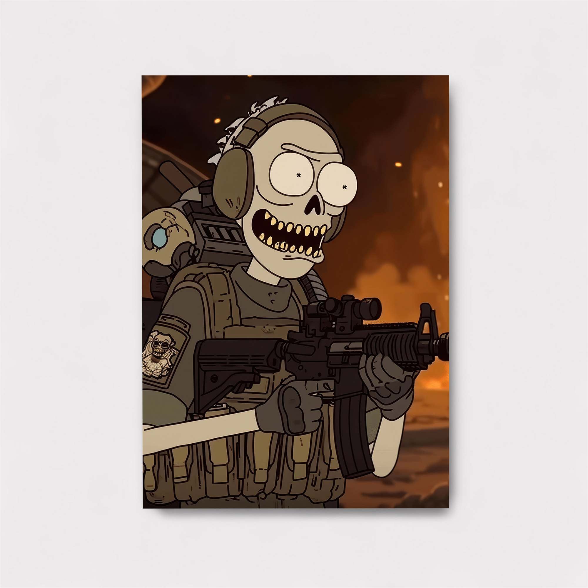 Skeleton Warrior Safe Wall Magnetic / M