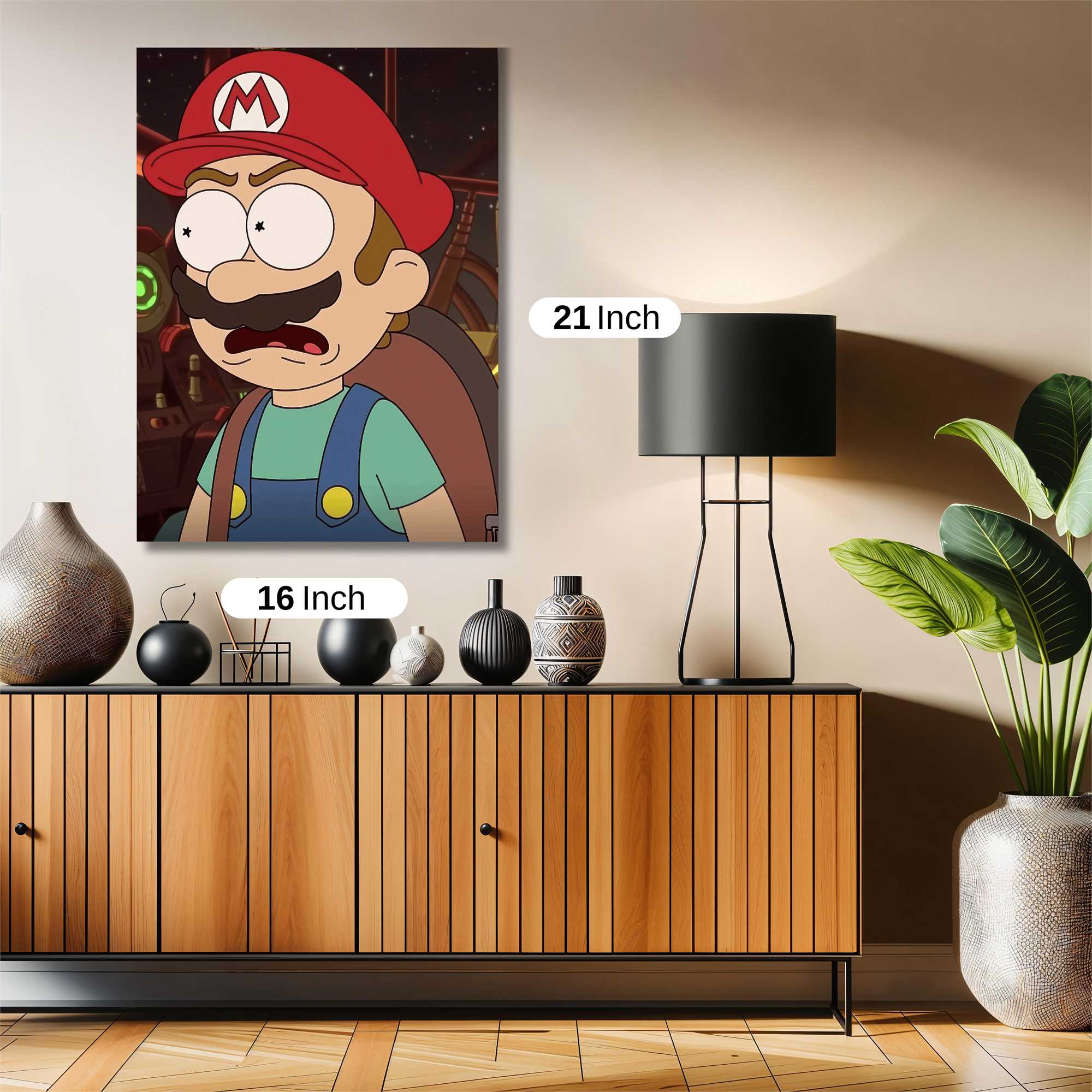 Mario Startled Safe Wall Magnetic / M