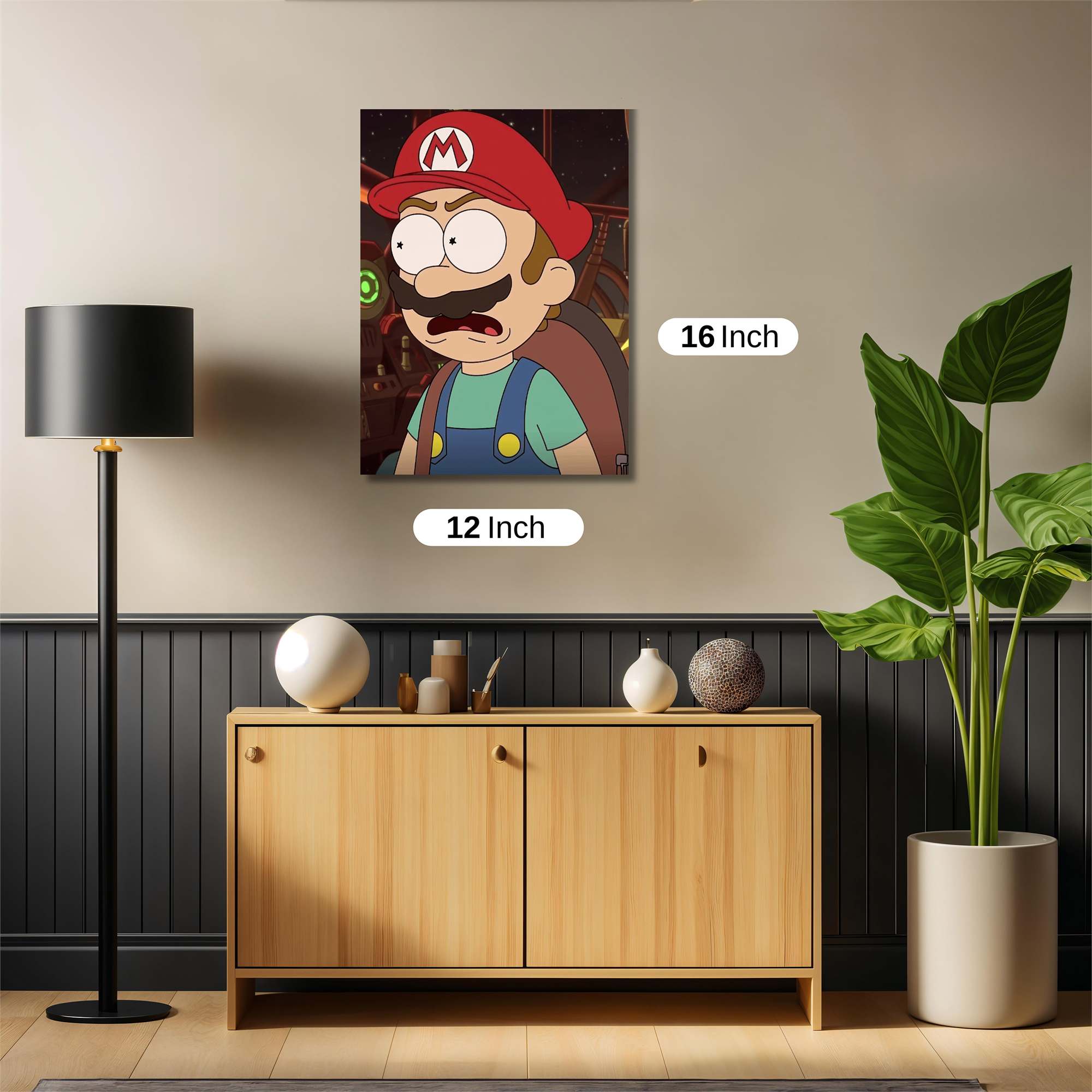 Mario Startled Safe Wall Magnetic / M