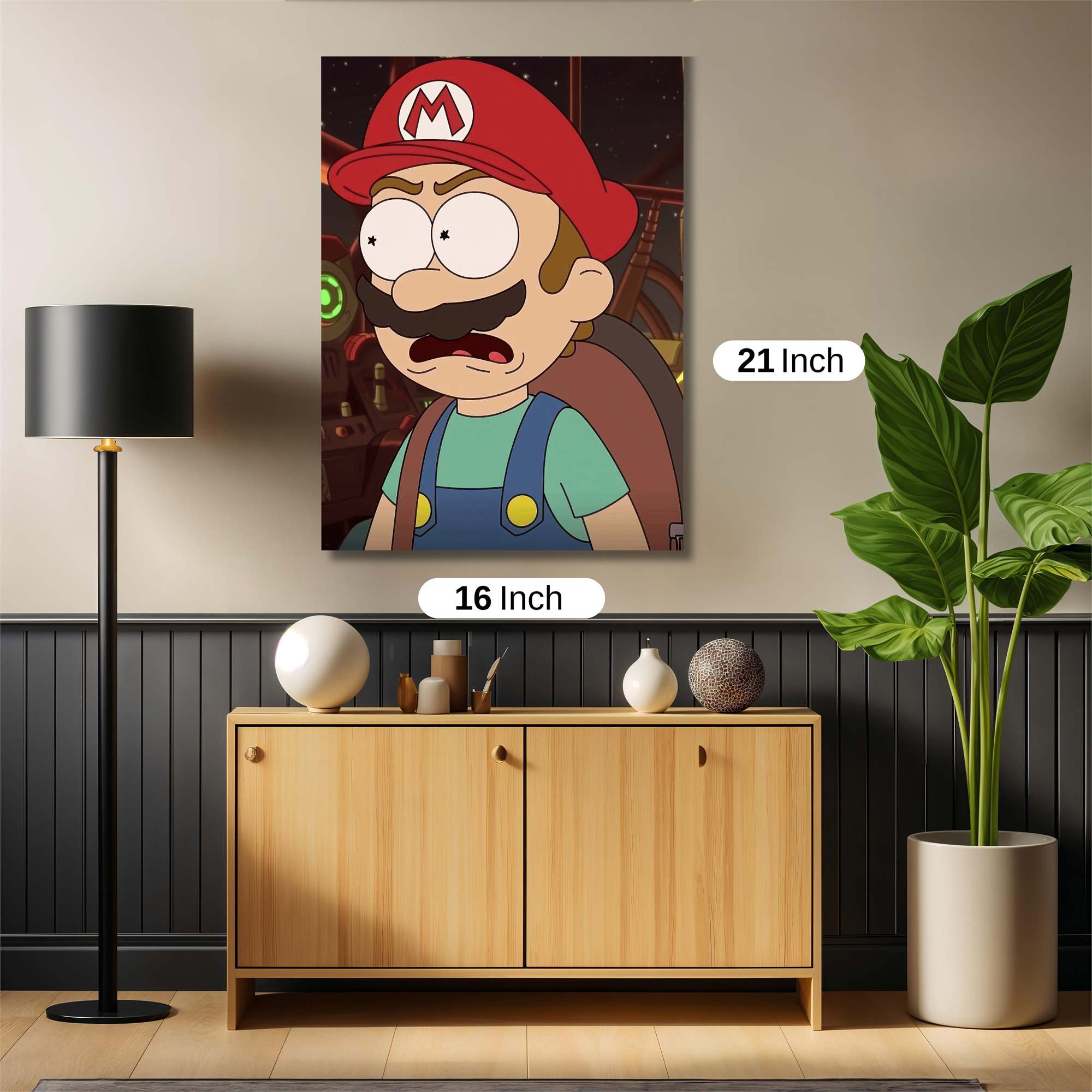 Mario Startled Safe Wall Magnetic / M