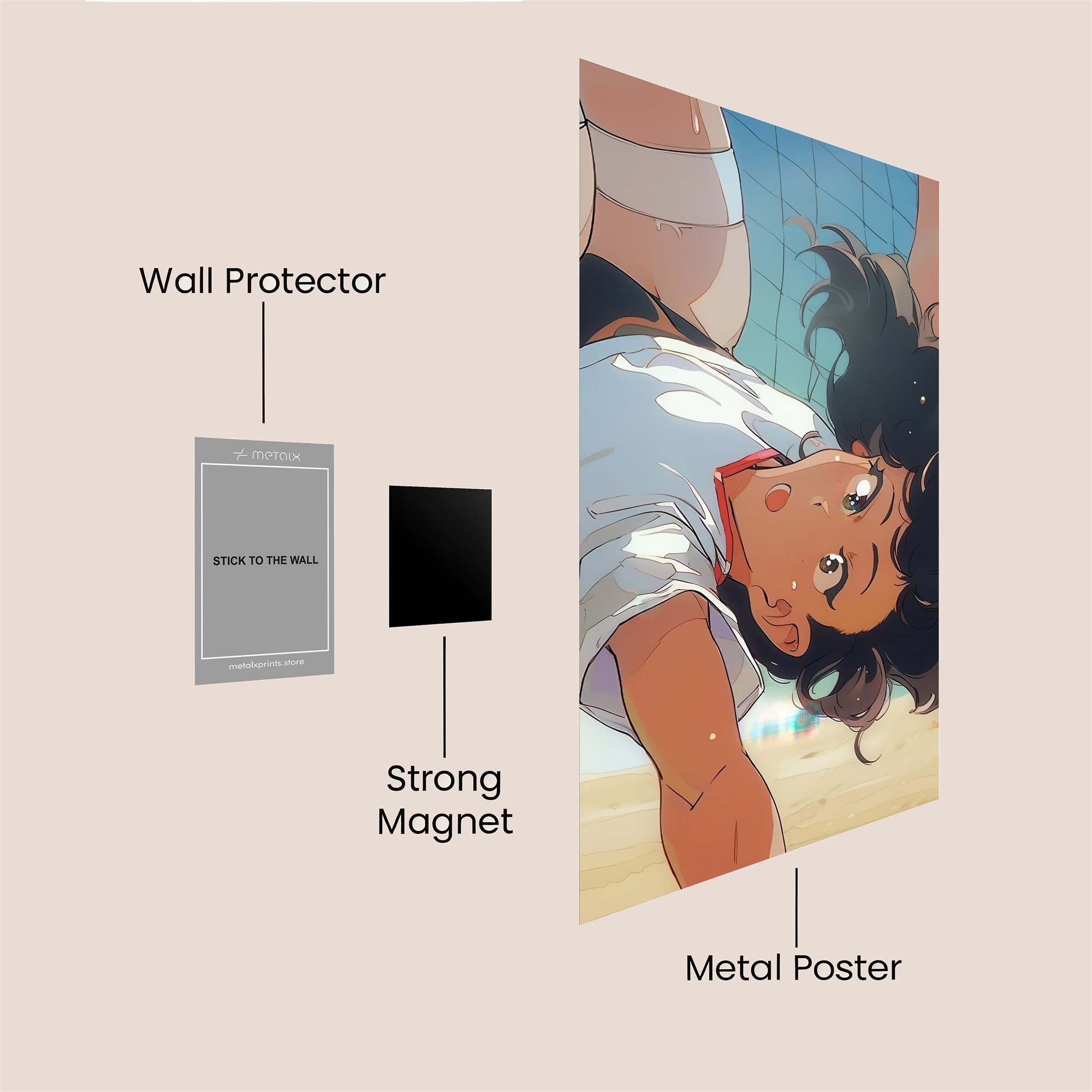 Beach Bliss Safe Wall Magnetic / M