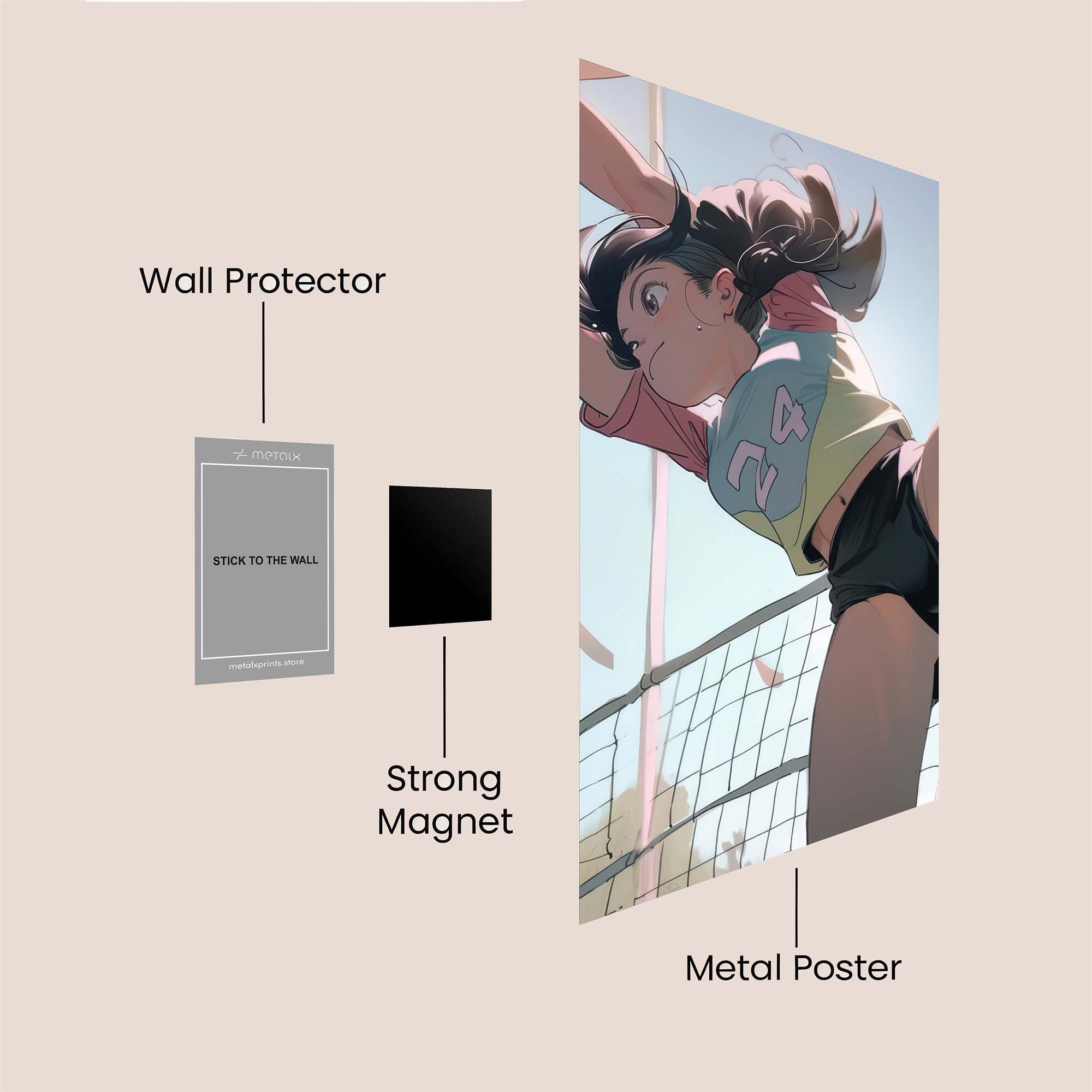 Spike Enthusiasm Safe Wall Magnetic / M