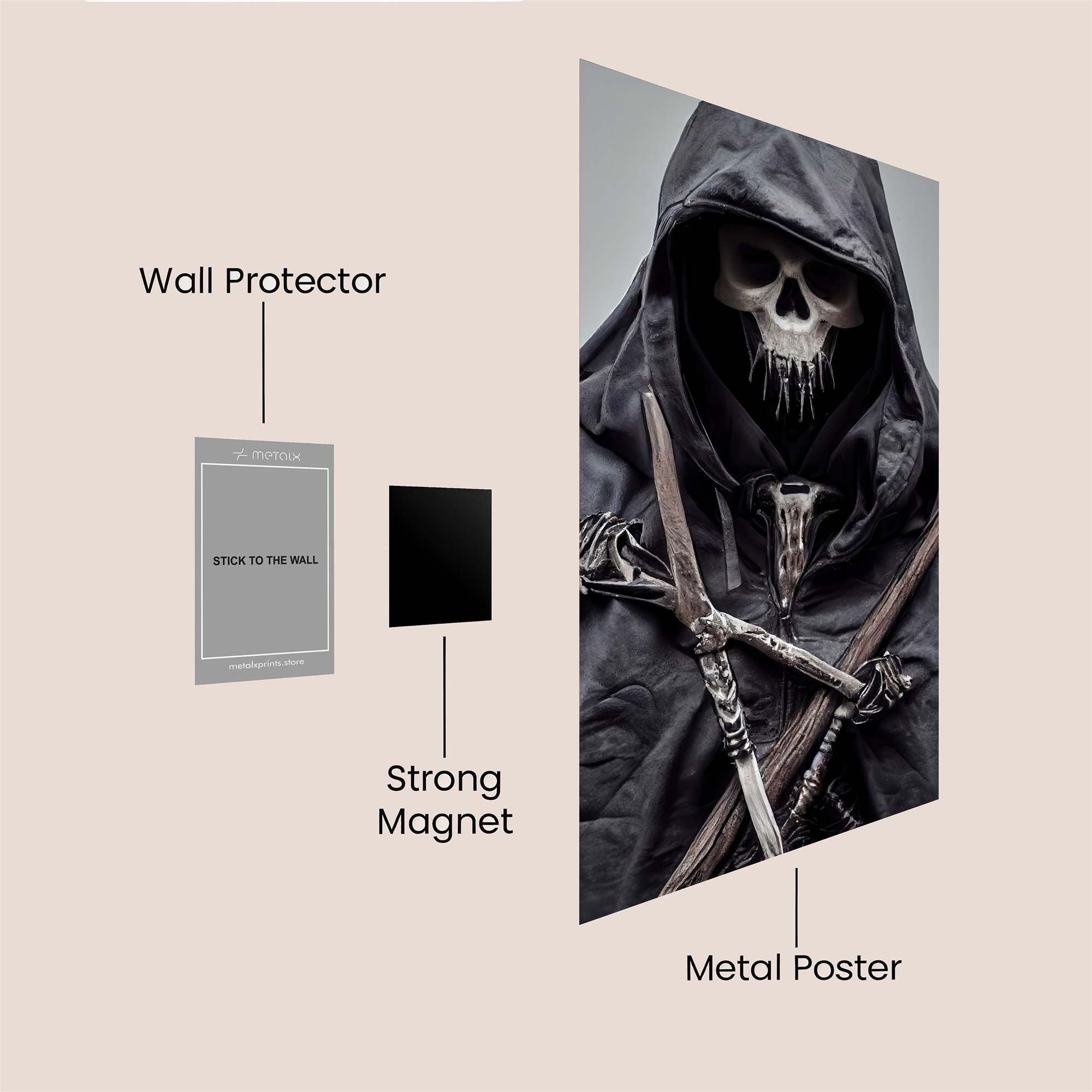 Reaper Gloom Safe Wall Magnetic / M