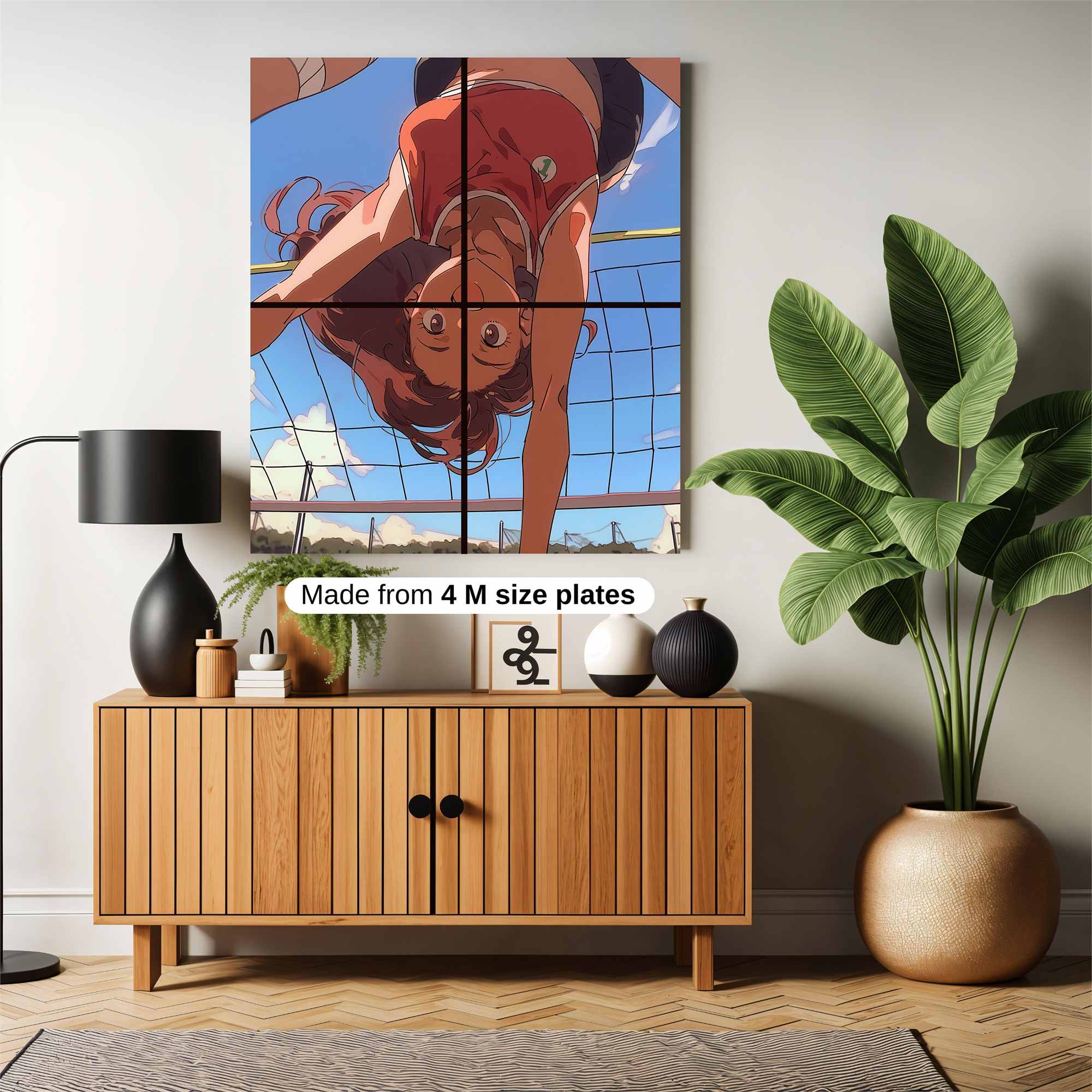 Volleyball Elated Safe Wall Magnetic / M