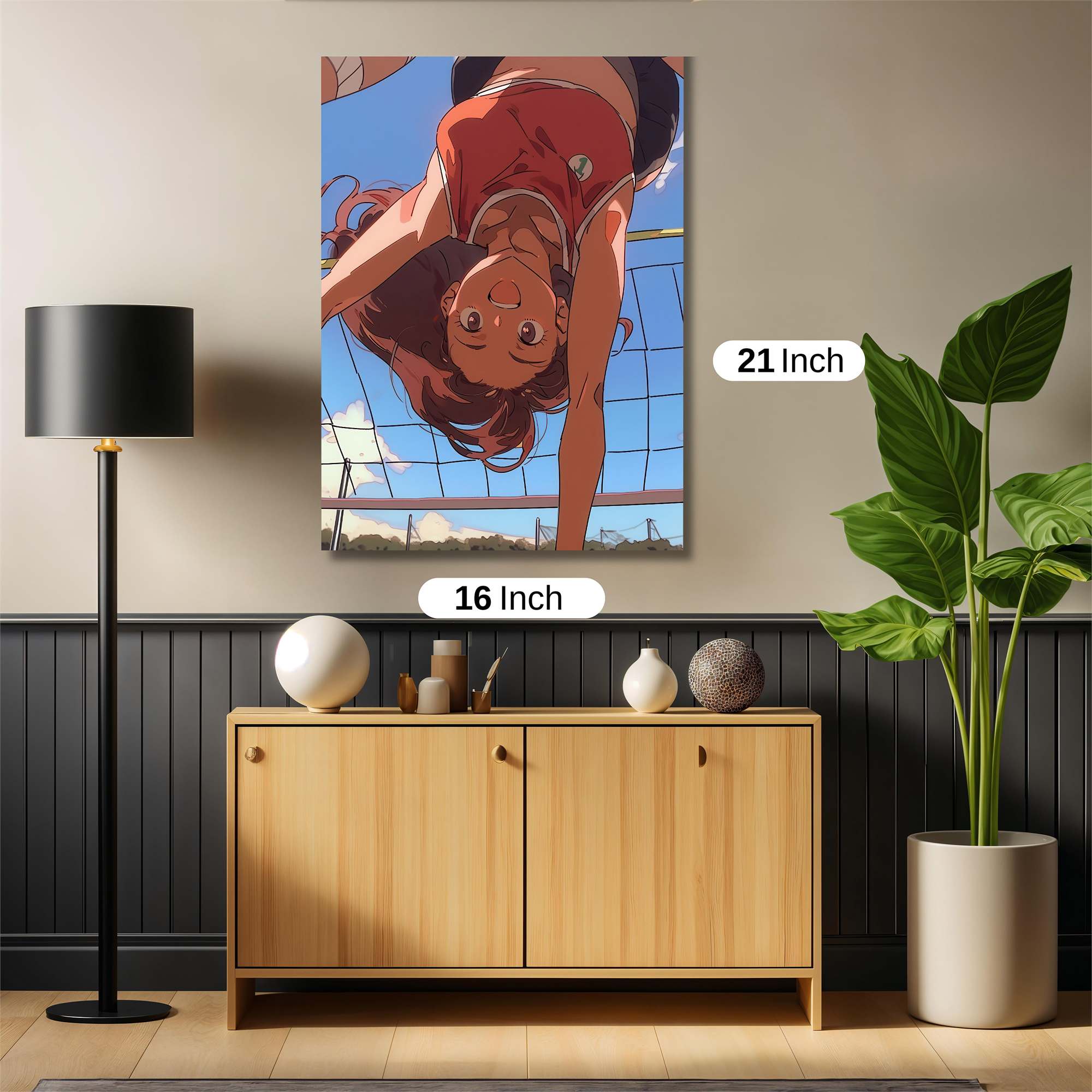 Volleyball Elated Safe Wall Magnetic / M