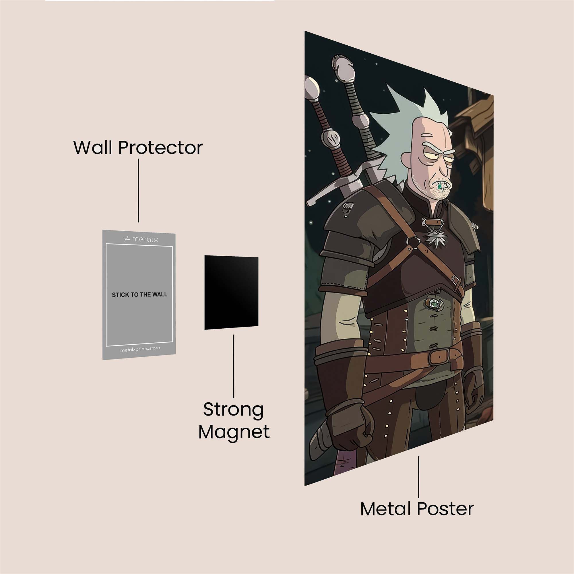 Witcher Weary Safe Wall Magnetic / M