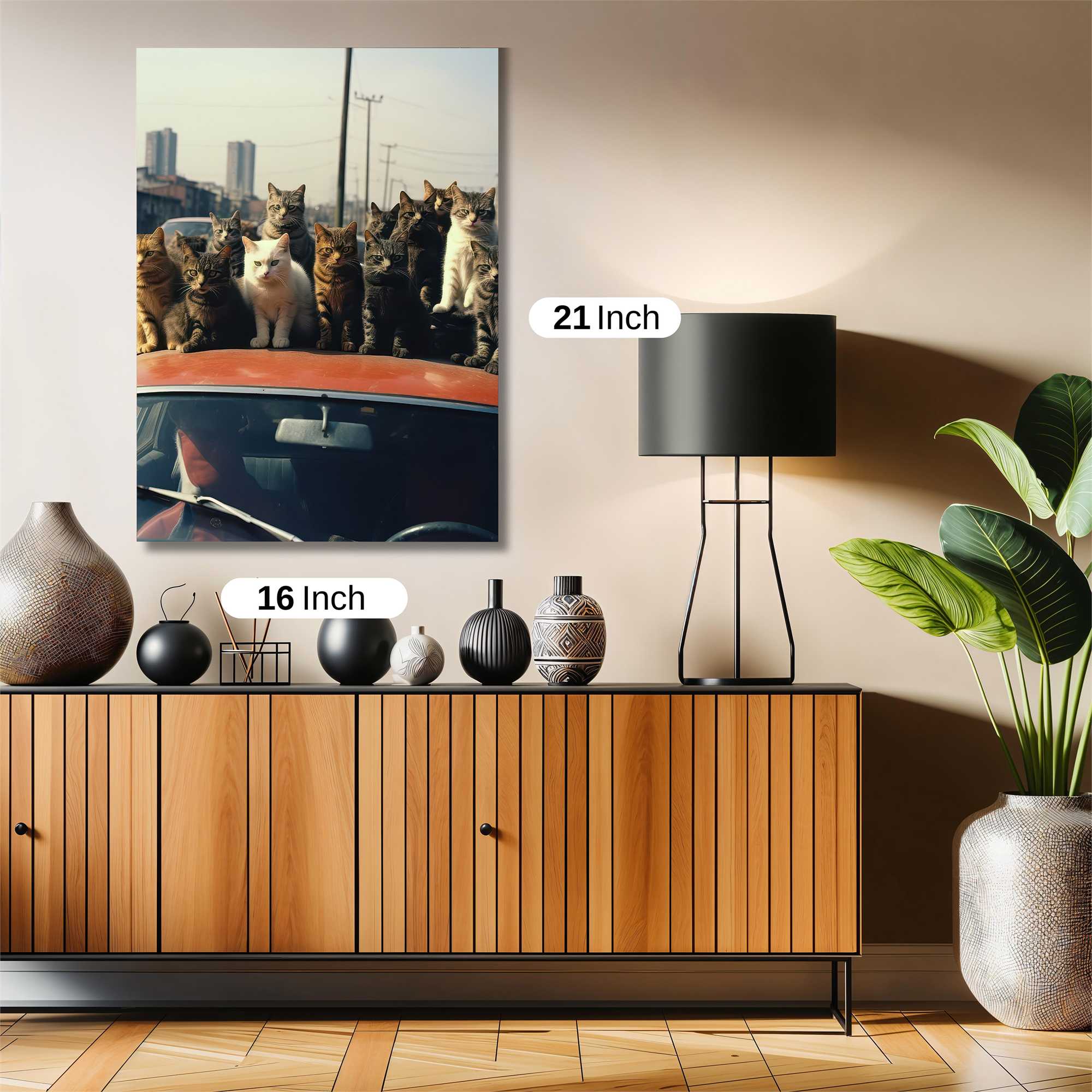 Cats Congregate Safe Wall Magnetic / M