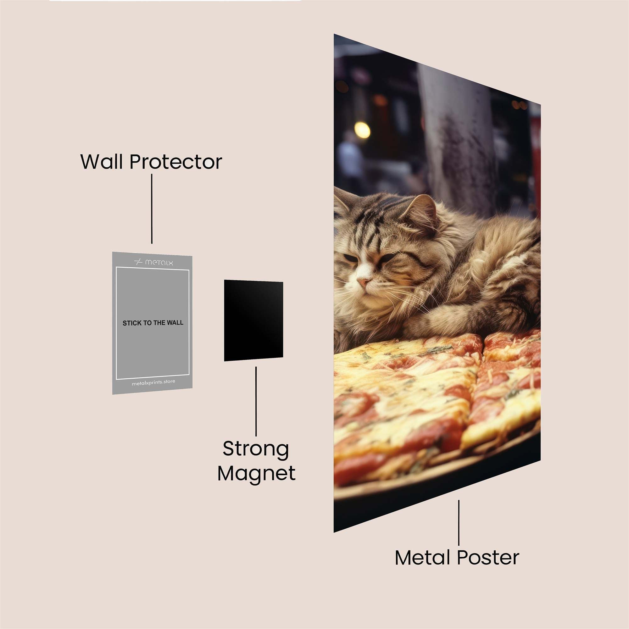 Pizza Bliss Safe Wall Magnetic / M