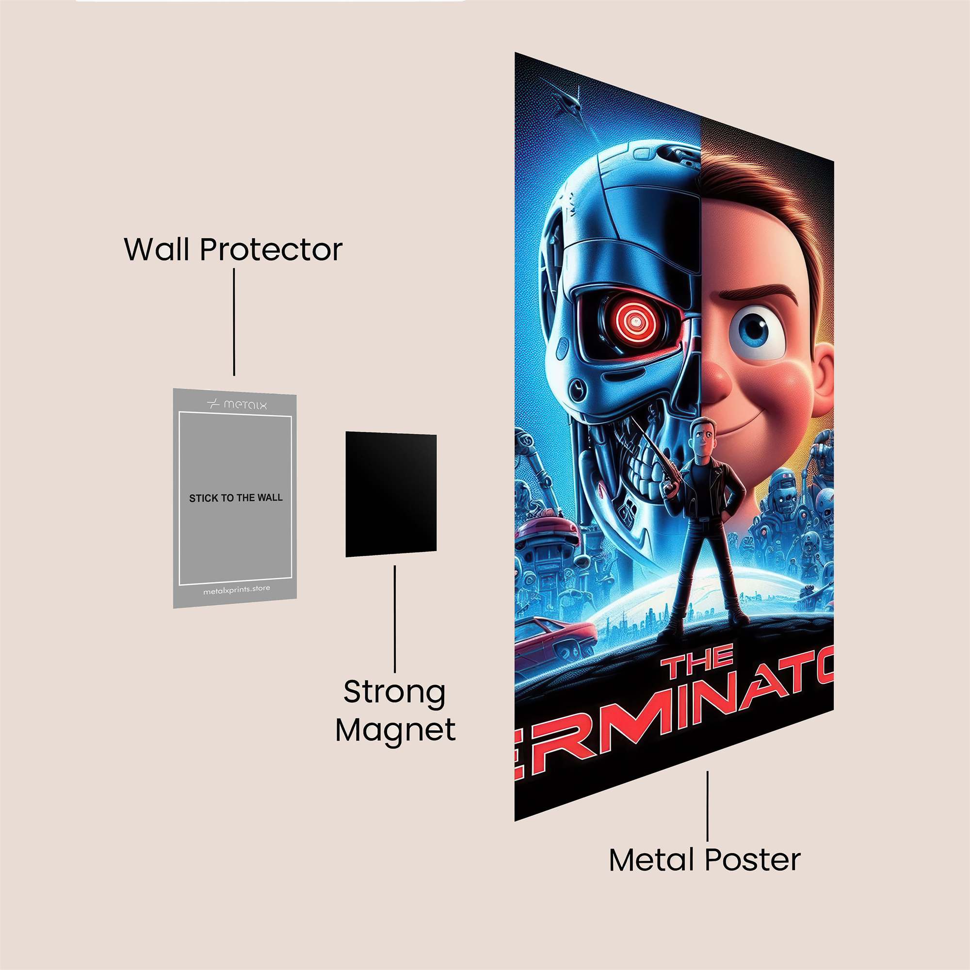 Robot Rebellion Safe Wall Magnetic / M