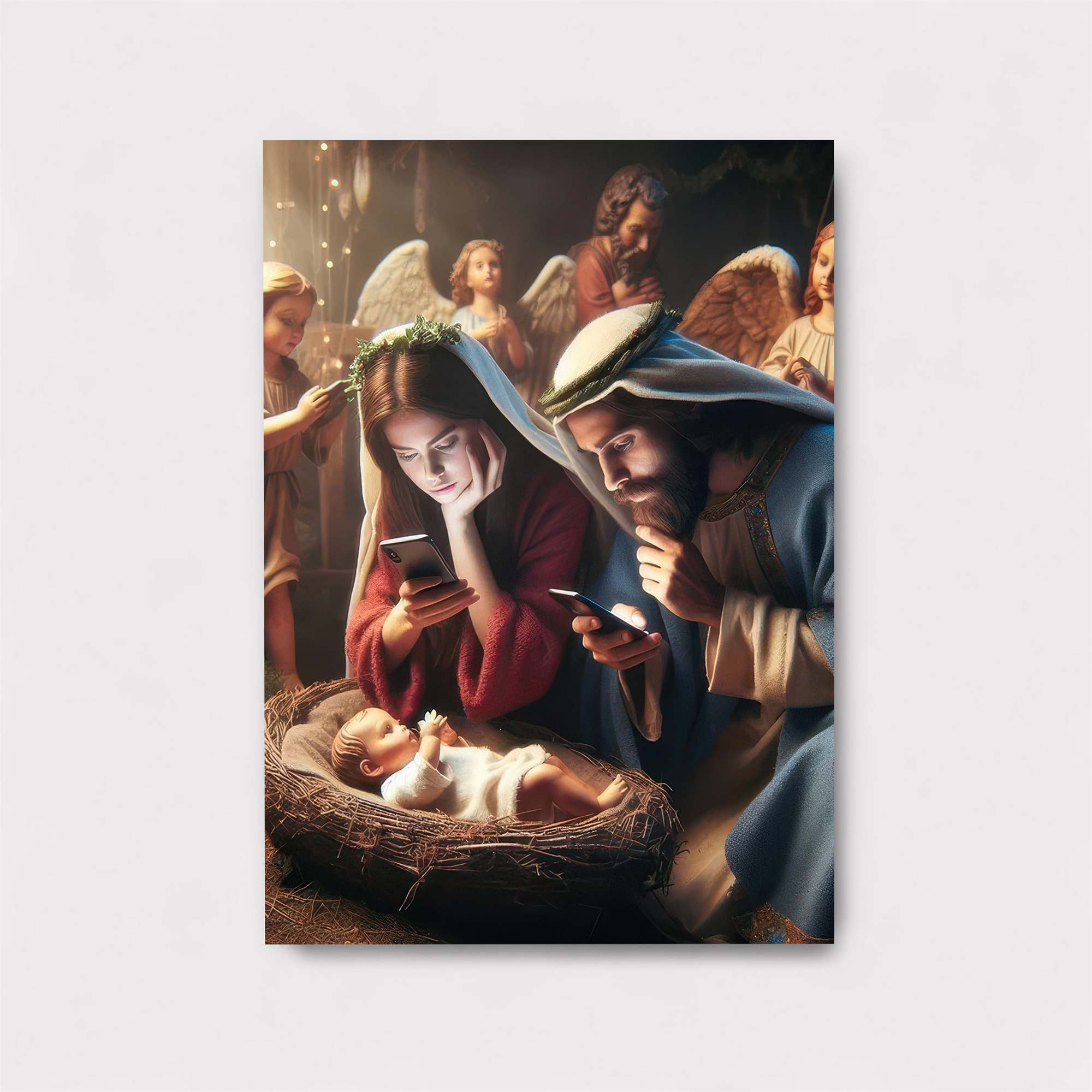 Modern Nativity Safe Wall Magnetic / M