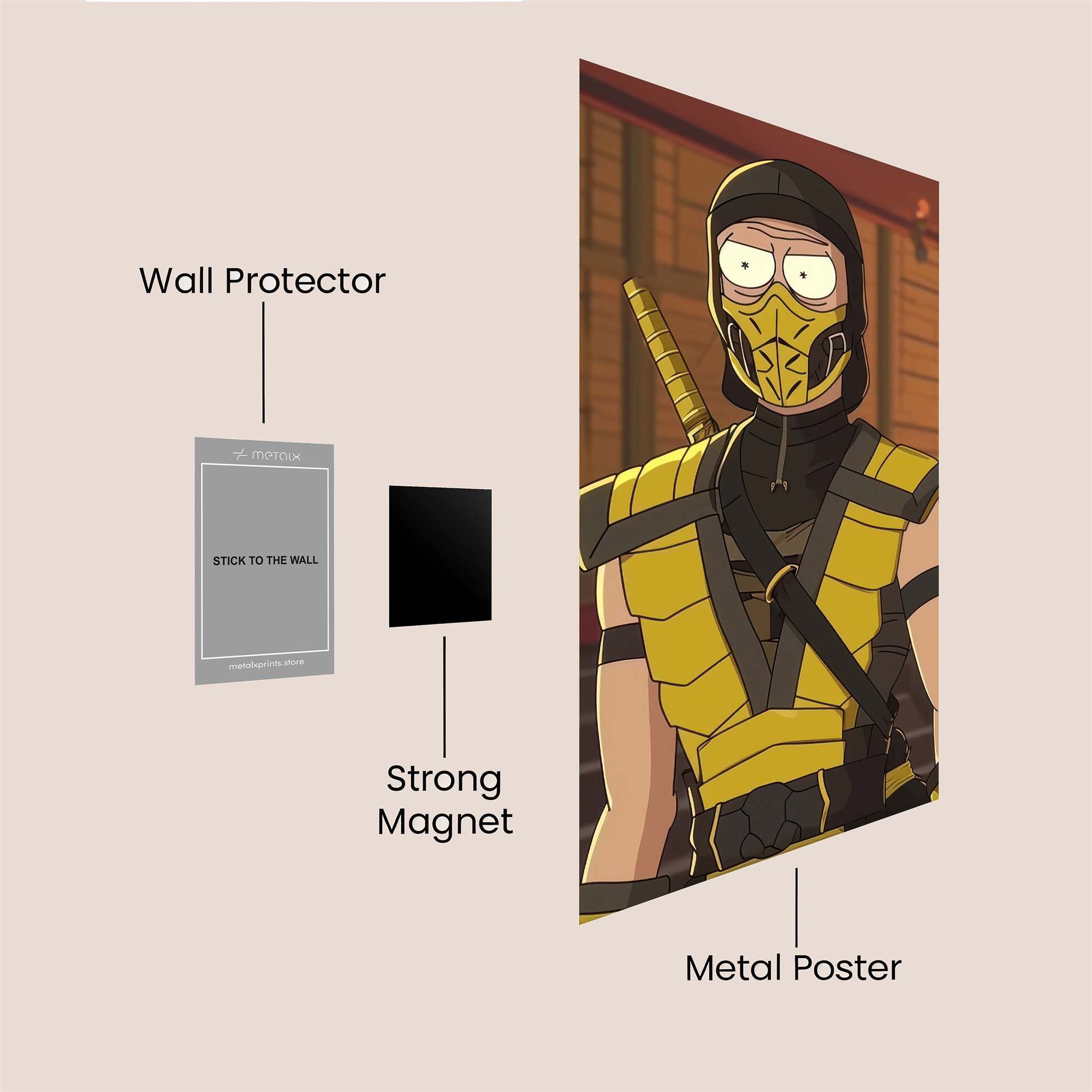Scorpion Surprised Safe Wall Magnetic / M