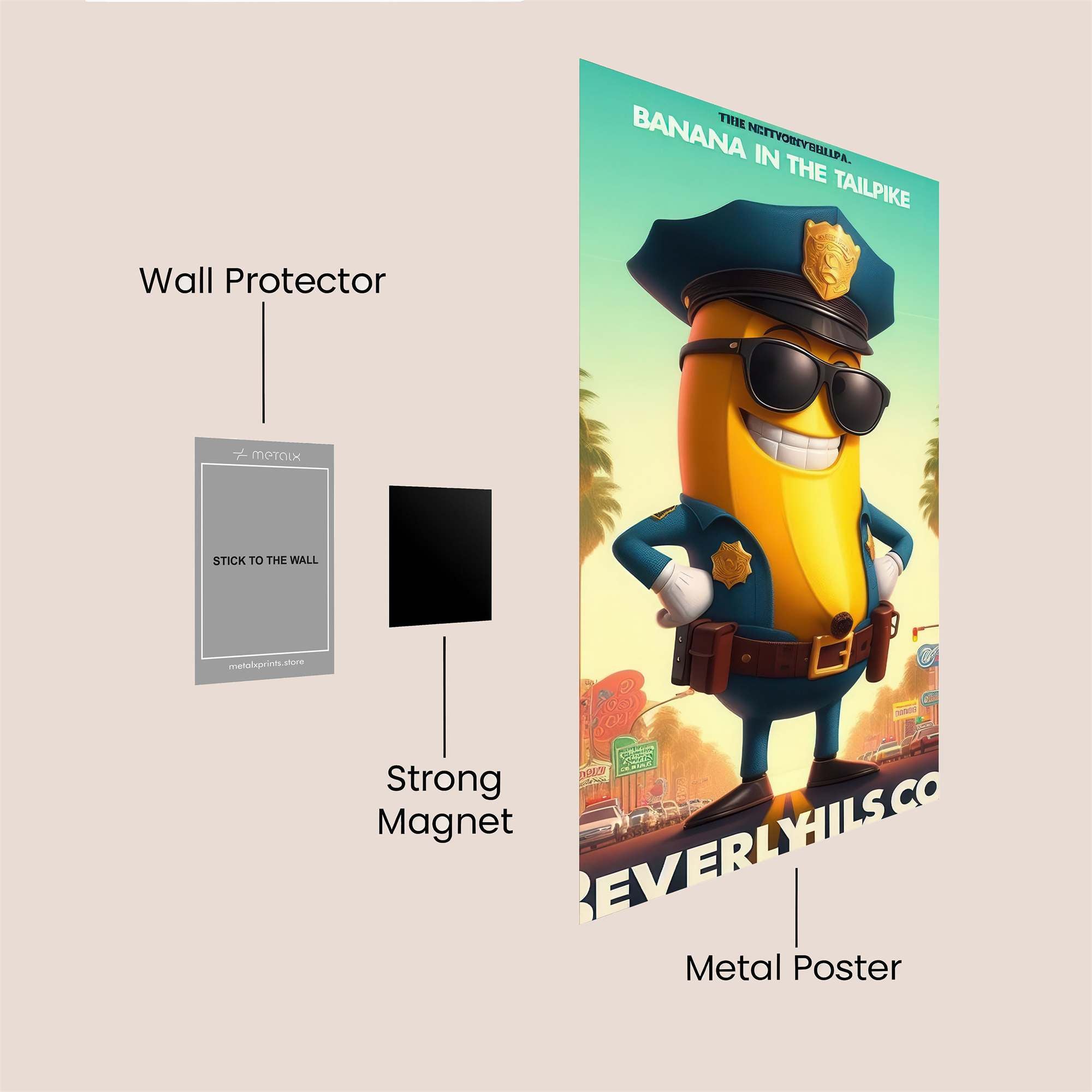 Banana Bliss Safe Wall Magnetic / M