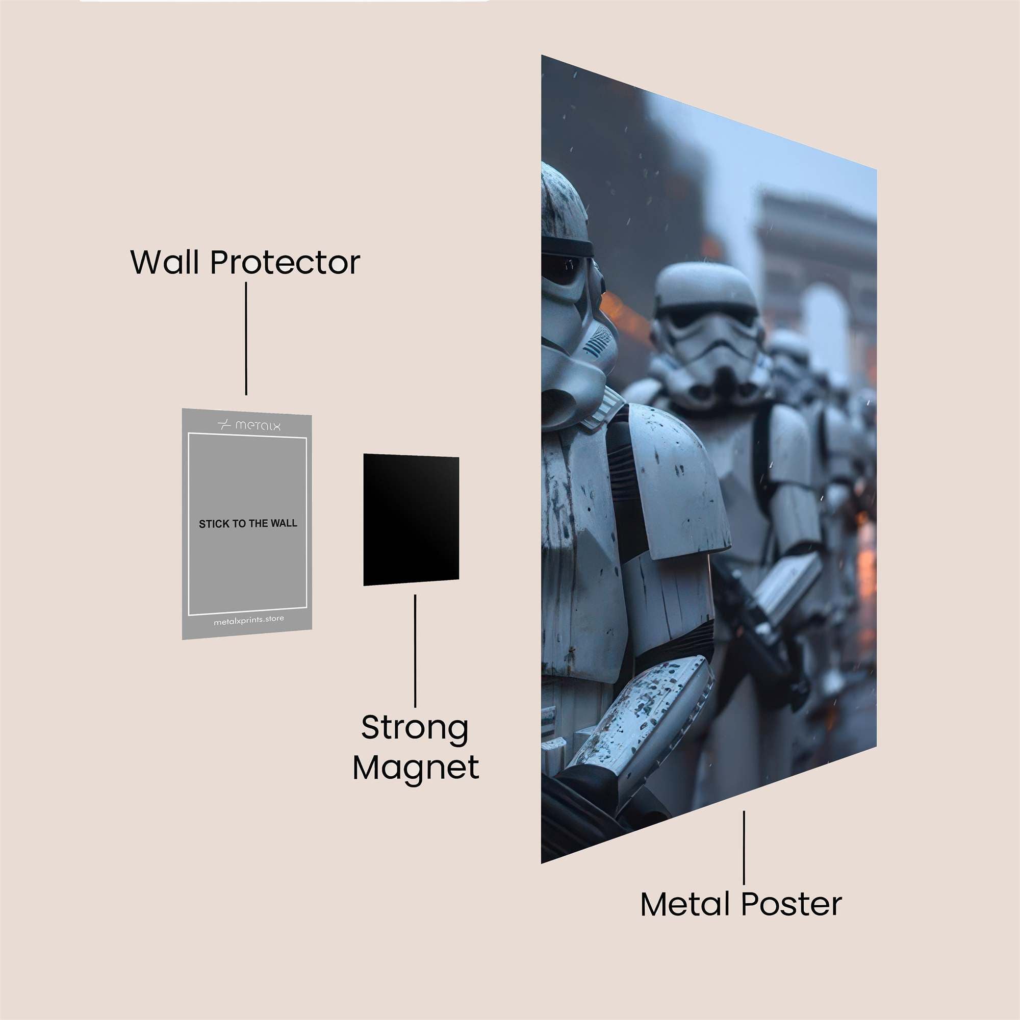 Stormtrooper Parade Safe Wall Magnetic / M