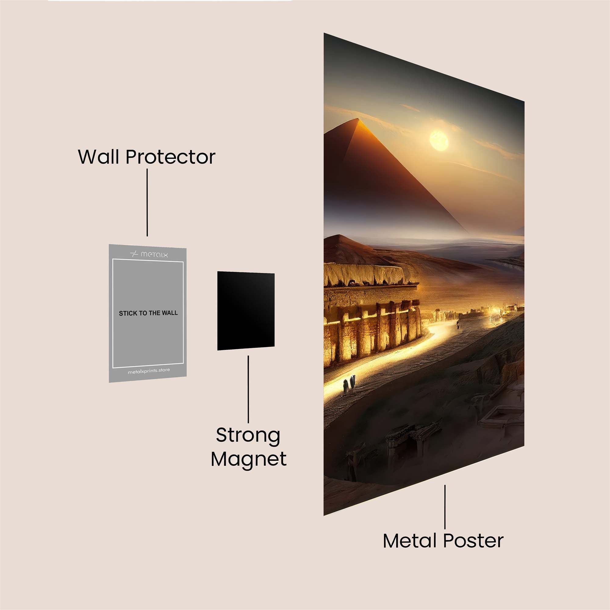 Pyramid Serenity Safe Wall Magnetic / M