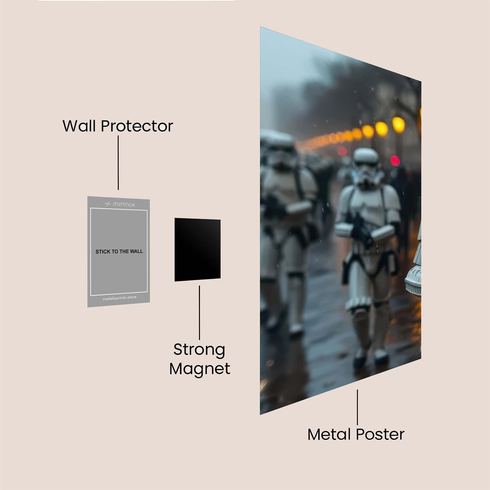 Stormtrooper Serenity Safe Wall Magnetic / M