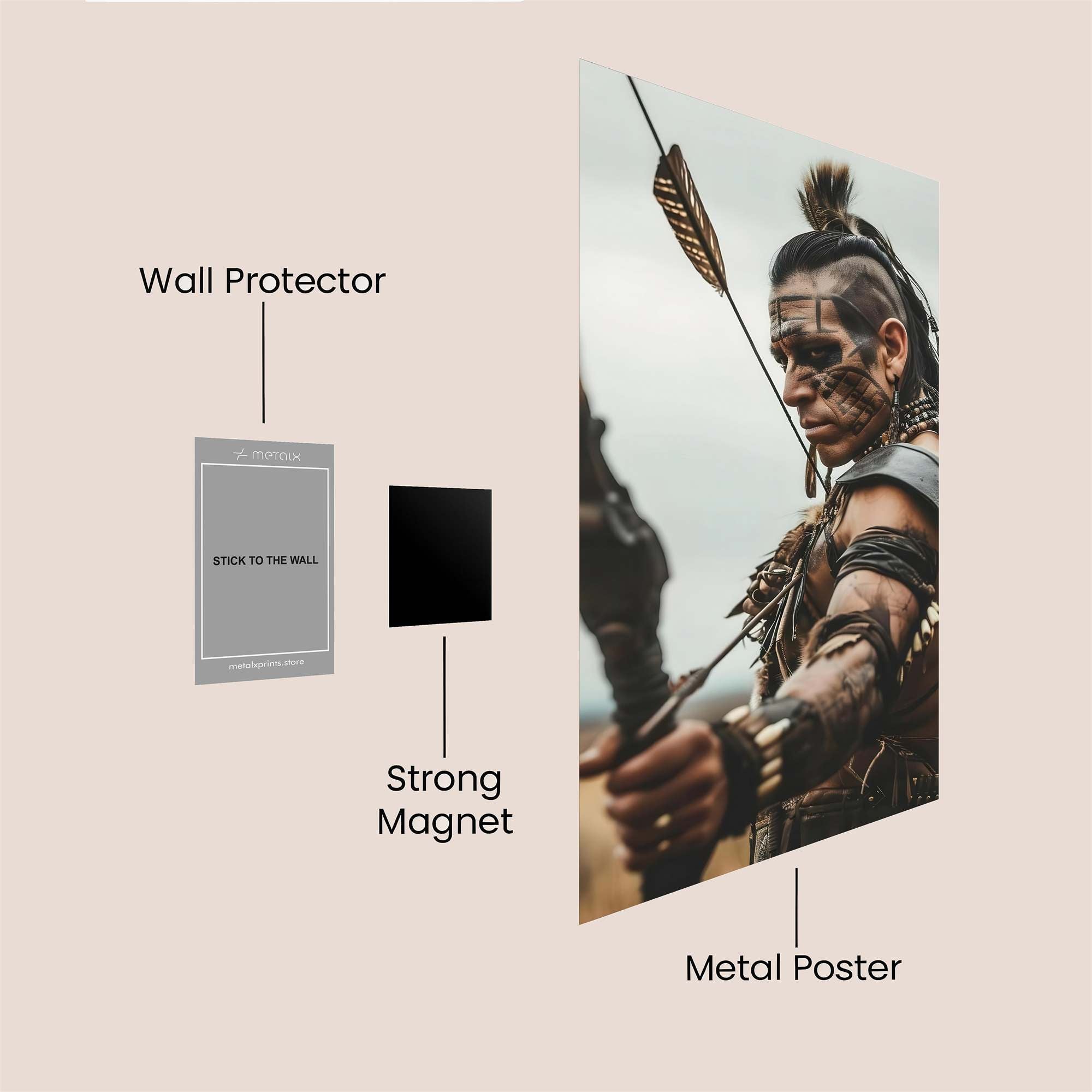 Warrior Resolute Safe Wall Magnetic / M