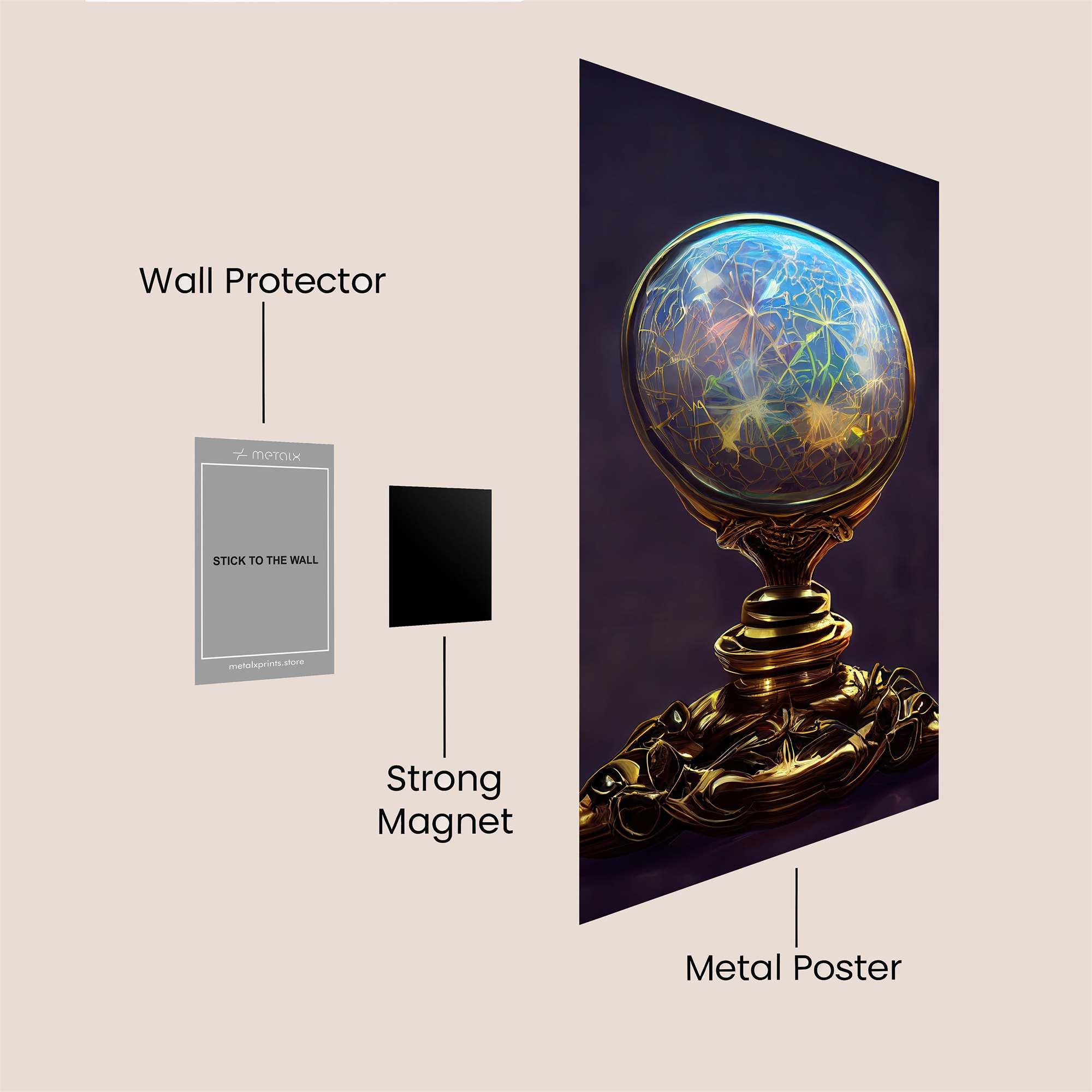 Crystal Enigma Safe Wall Magnetic / M