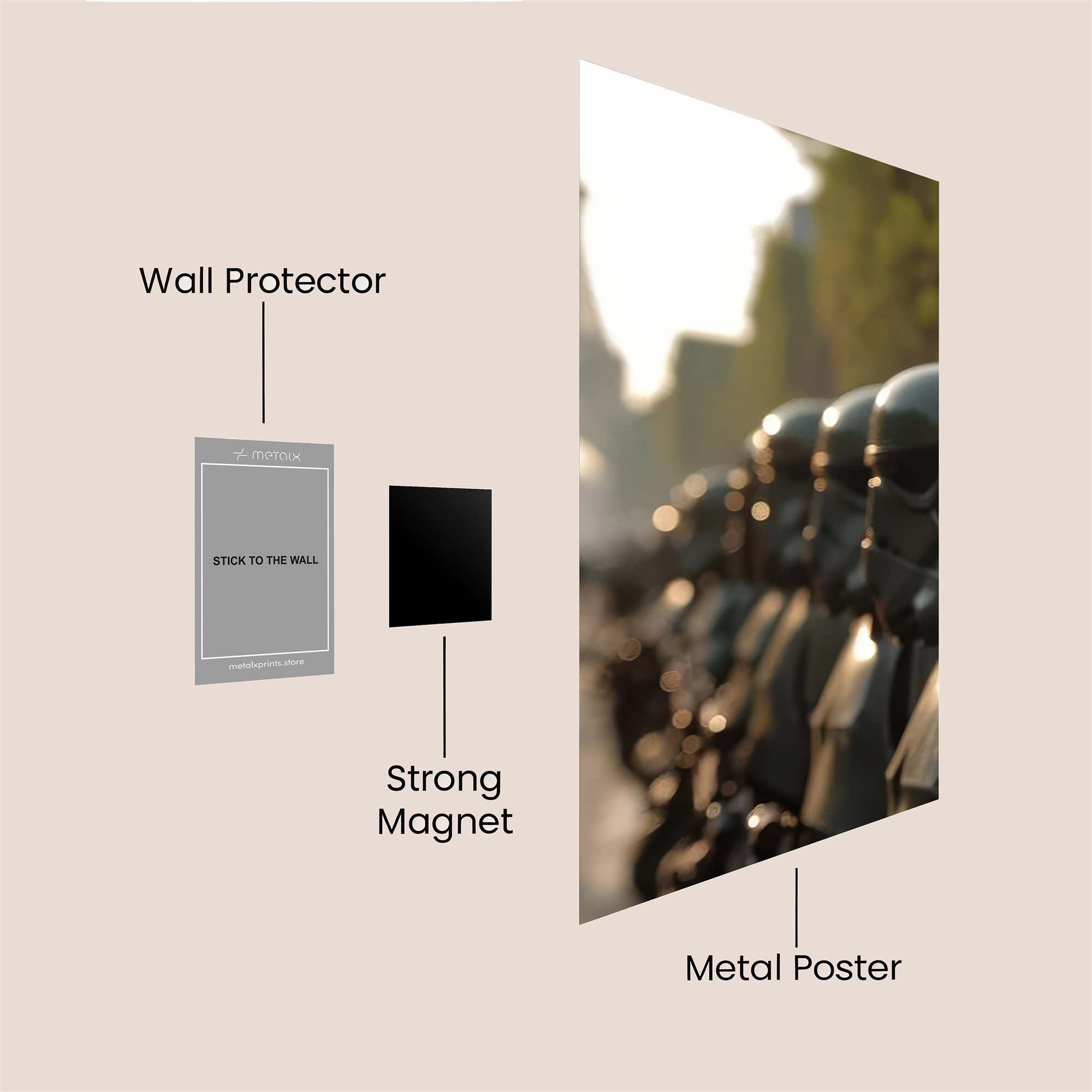 Paris Invasion Safe Wall Magnetic / M