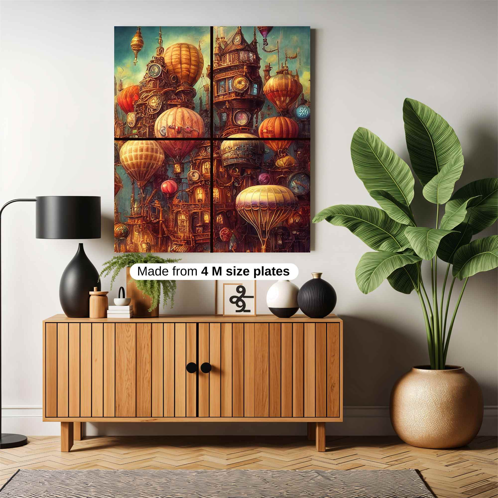 Steampunk Whimsy Safe Wall Magnetic / M