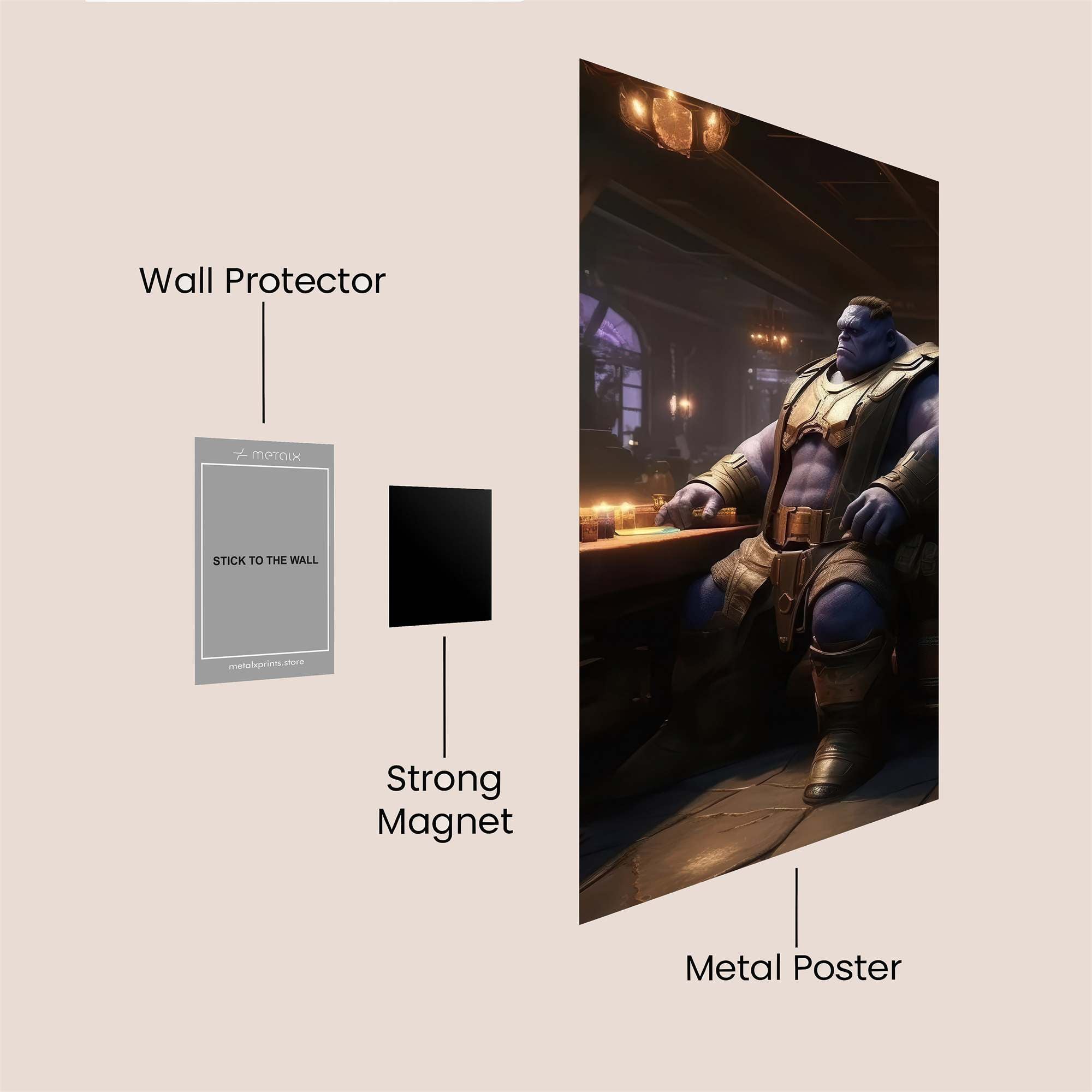 Thanos Pensive Safe Wall Magnetic / M