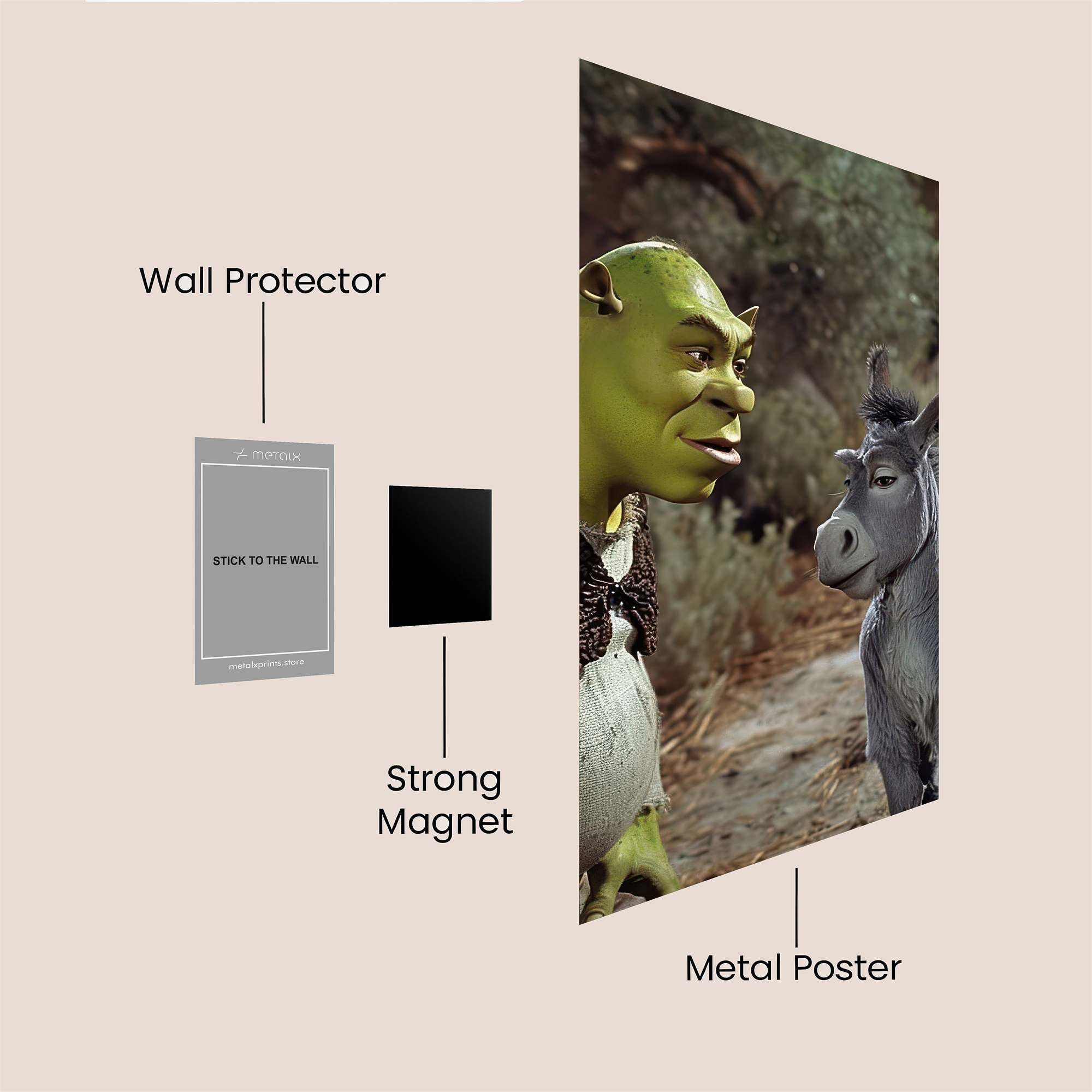 Shrek Serene Safe Wall Magnetic / M