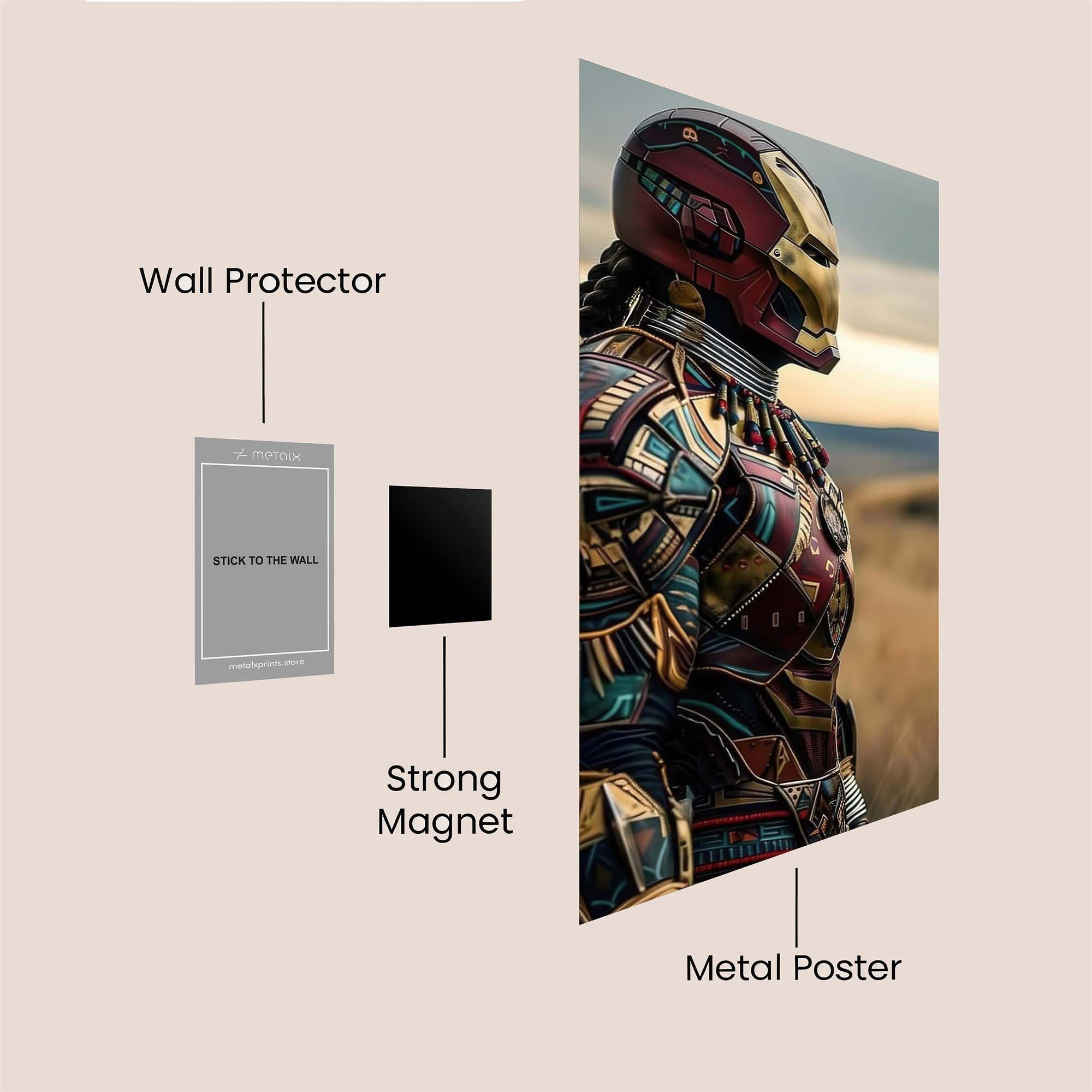 Iron Pharaoh Safe Wall Magnetic / M