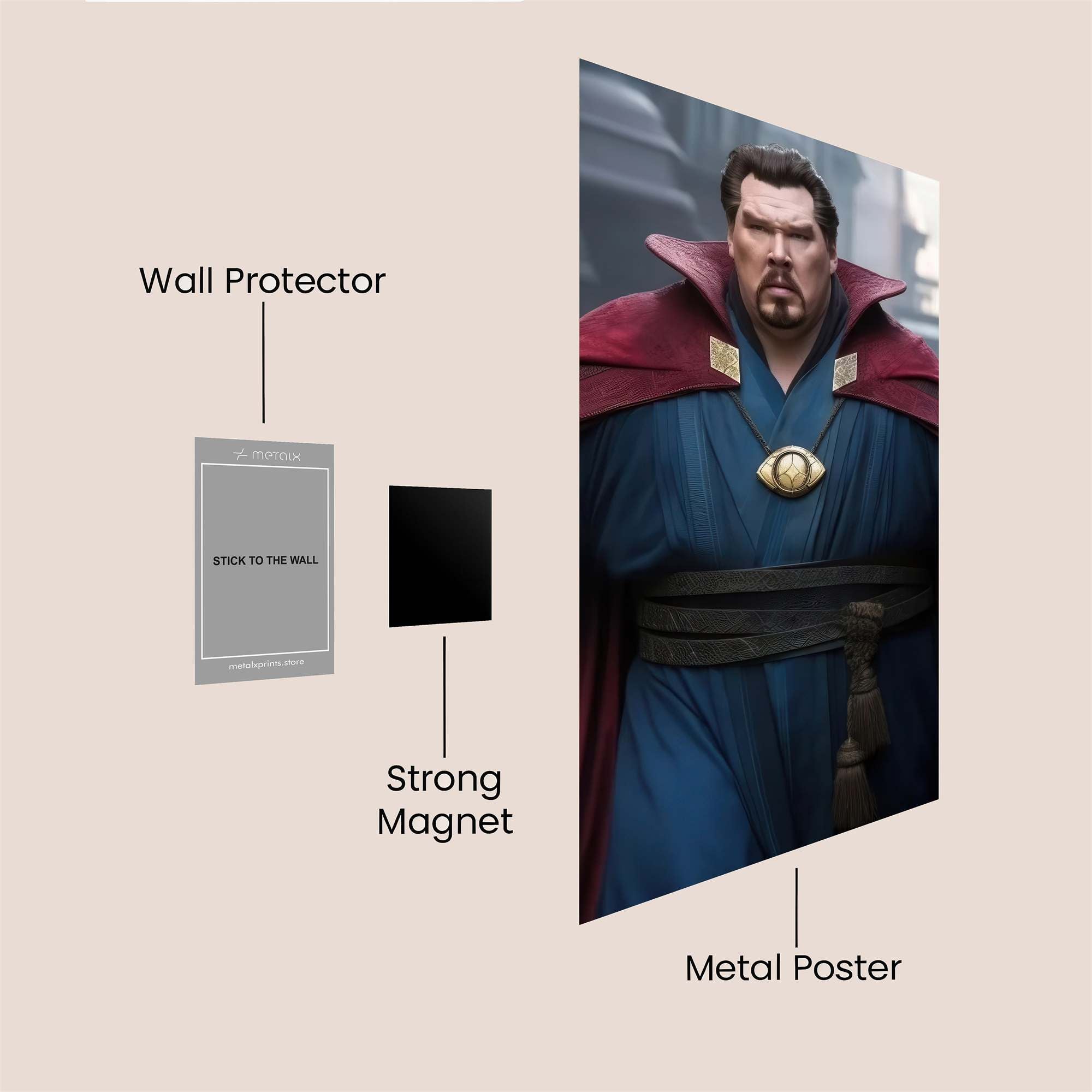 Strange Enigma Safe Wall Magnetic / M