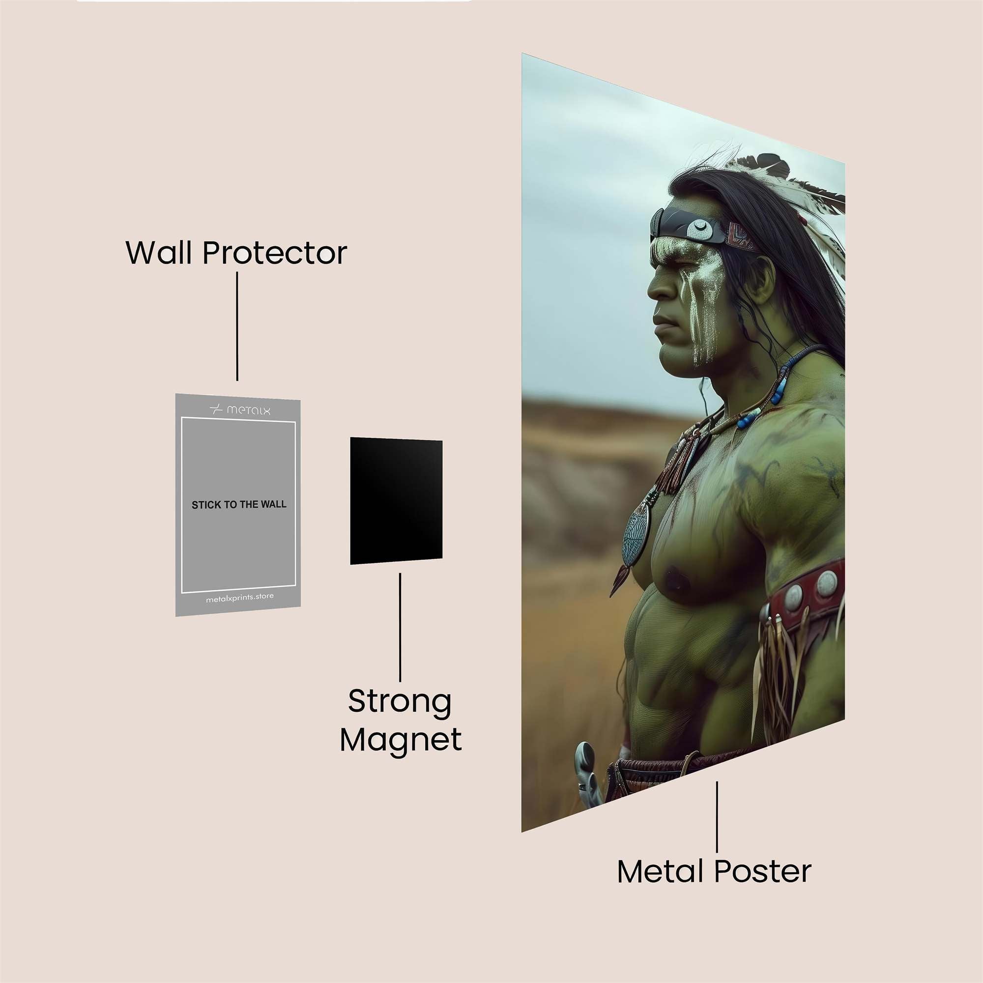 Hulk Warrior Safe Wall Magnetic / M