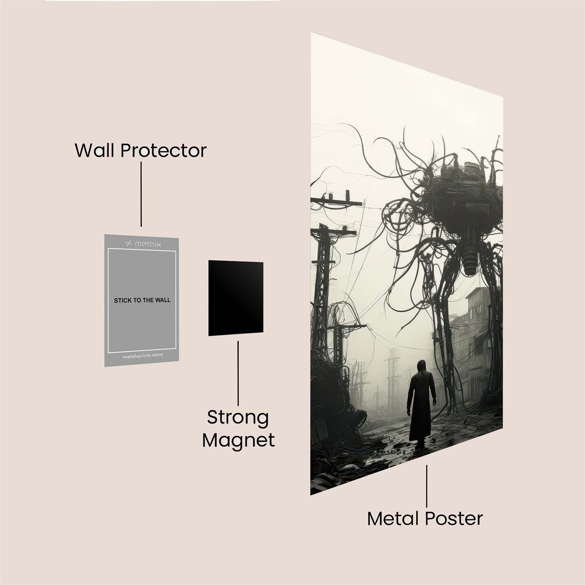 Robot Apocalypse Safe Wall Magnetic / M