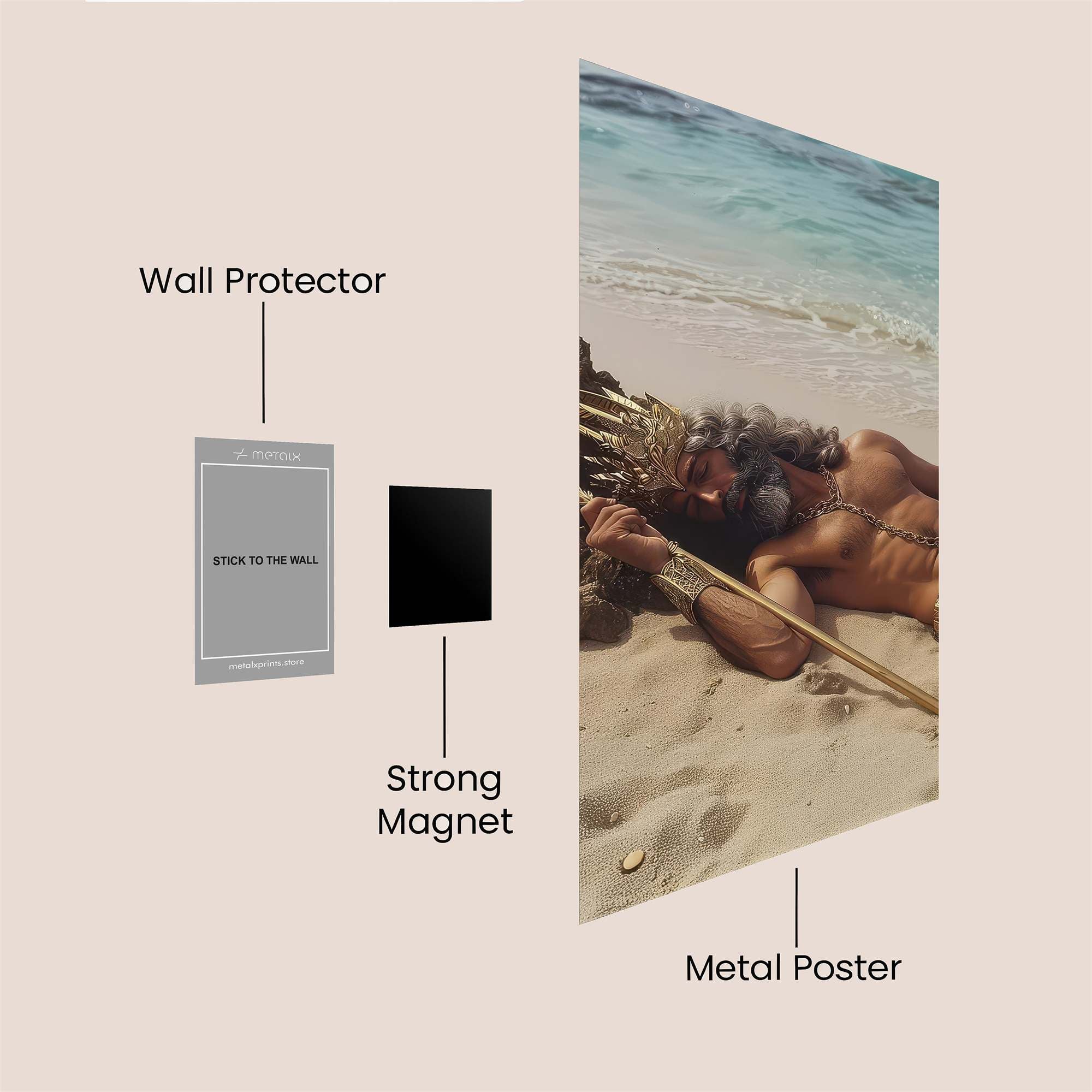 Poseidon Relaxed Safe Wall Magnetic / M