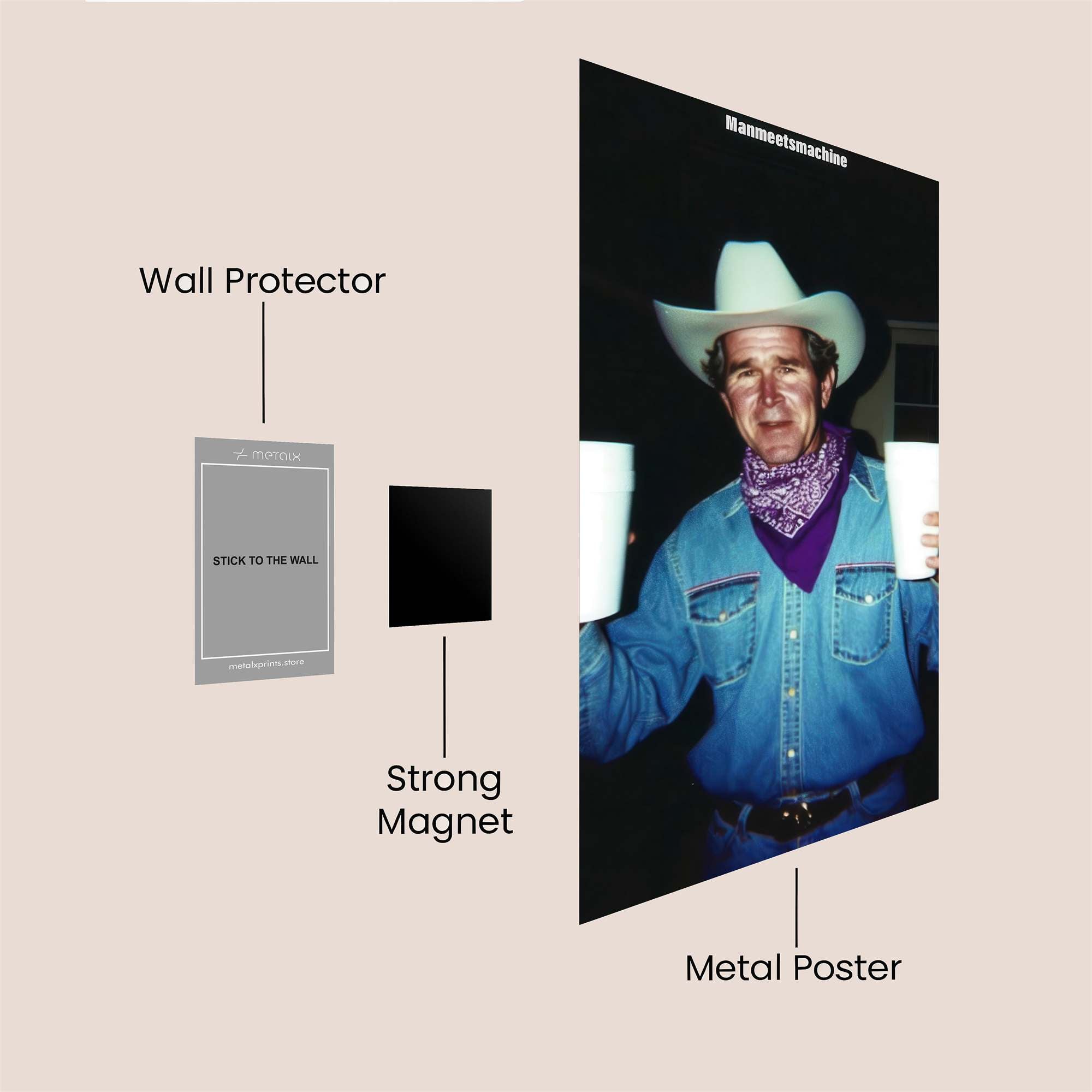 Reagan Revels Safe Wall Magnetic / M