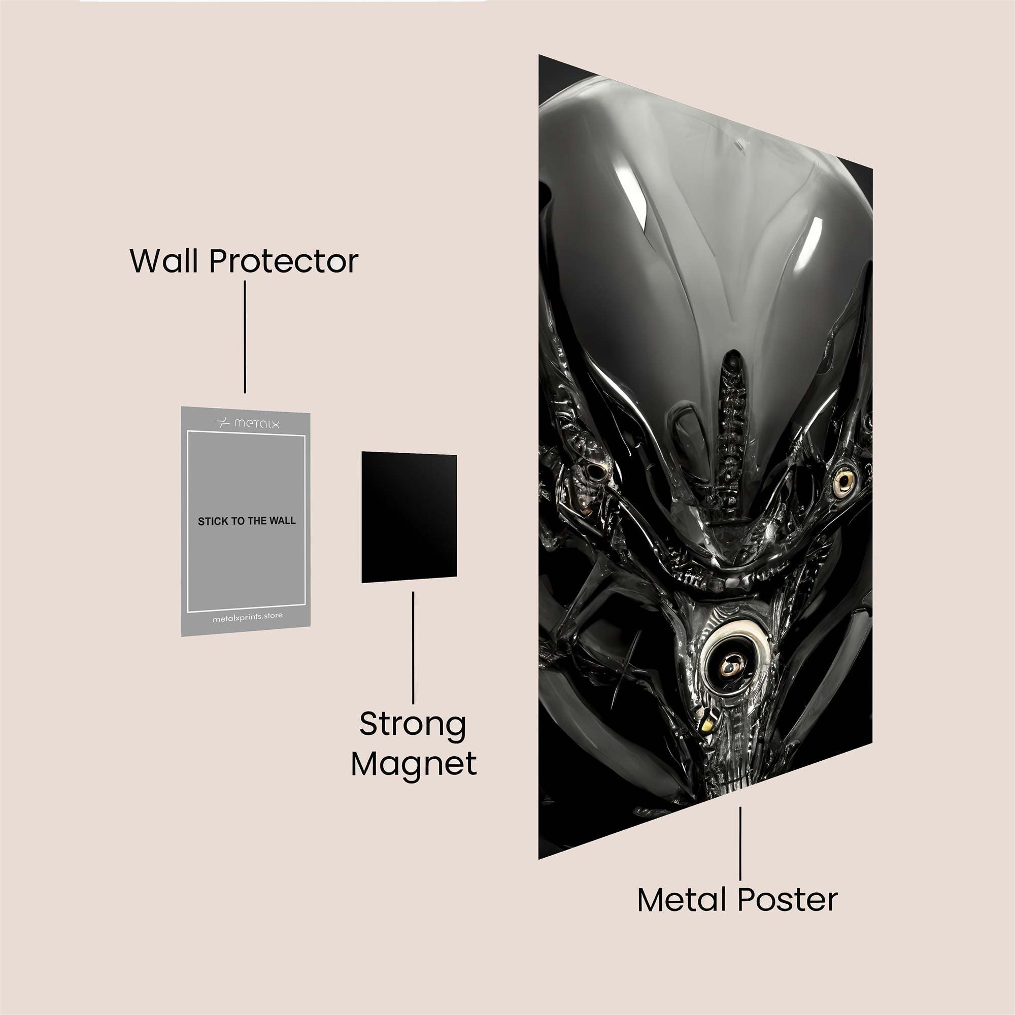 Alien Menace Safe Wall Magnetic / M