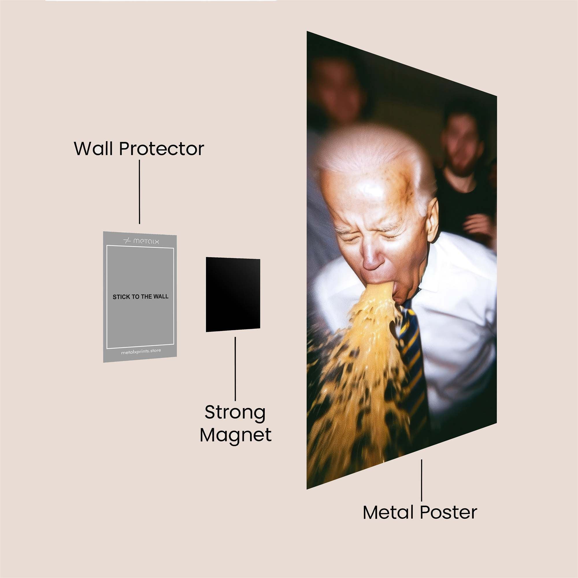 Biden Binge Safe Wall Magnetic / M