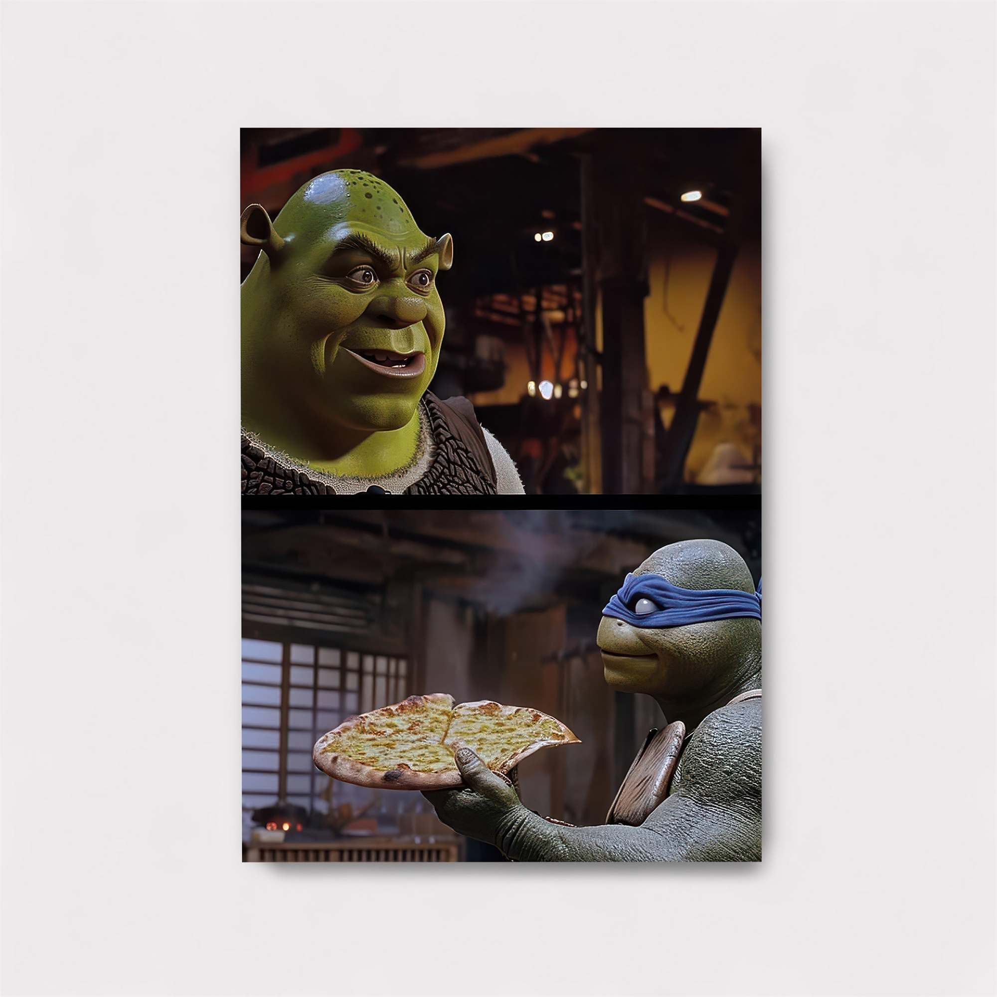 Shrek Pizza Safe Wall Magnetic / M