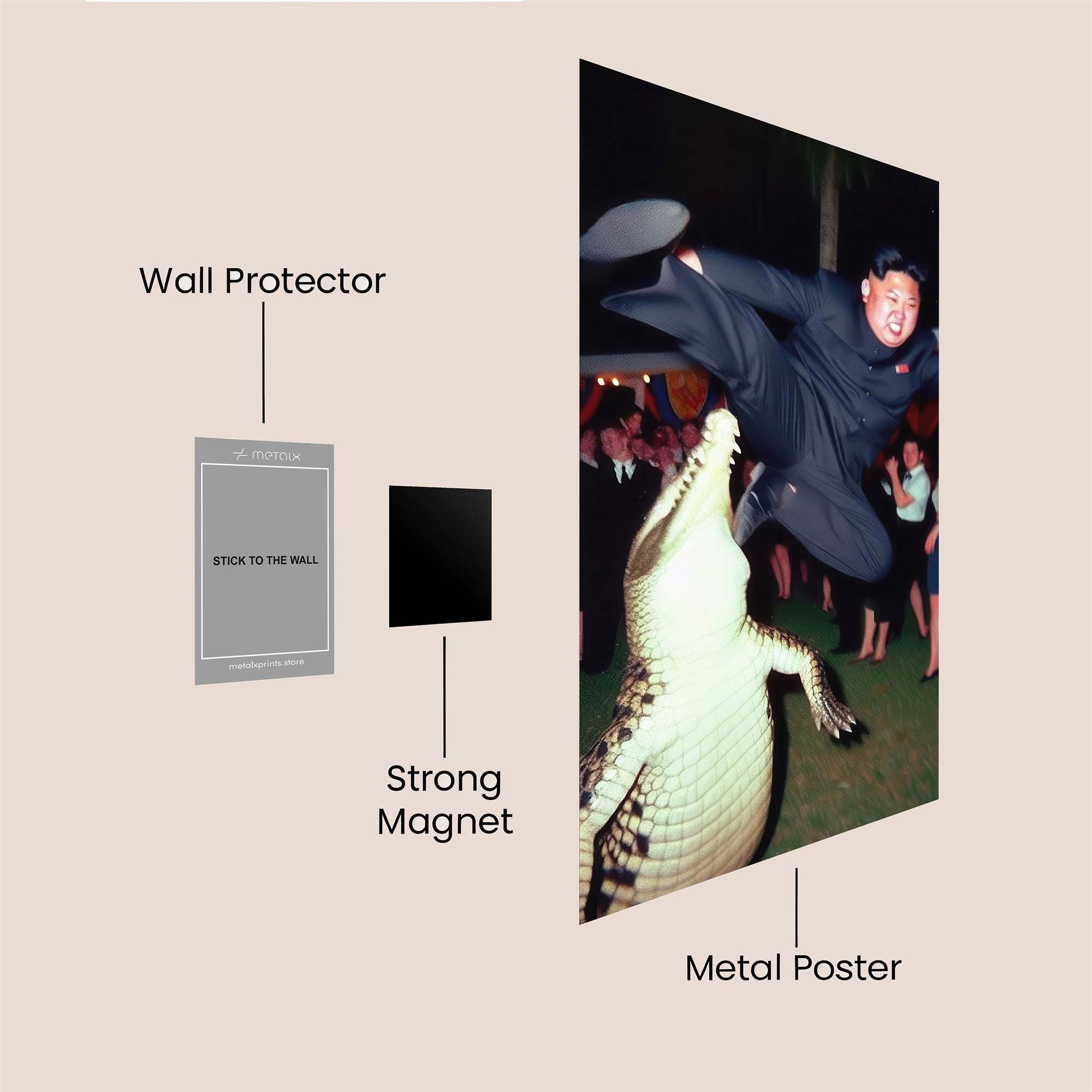 Kim Kicks Safe Wall Magnetic / M
