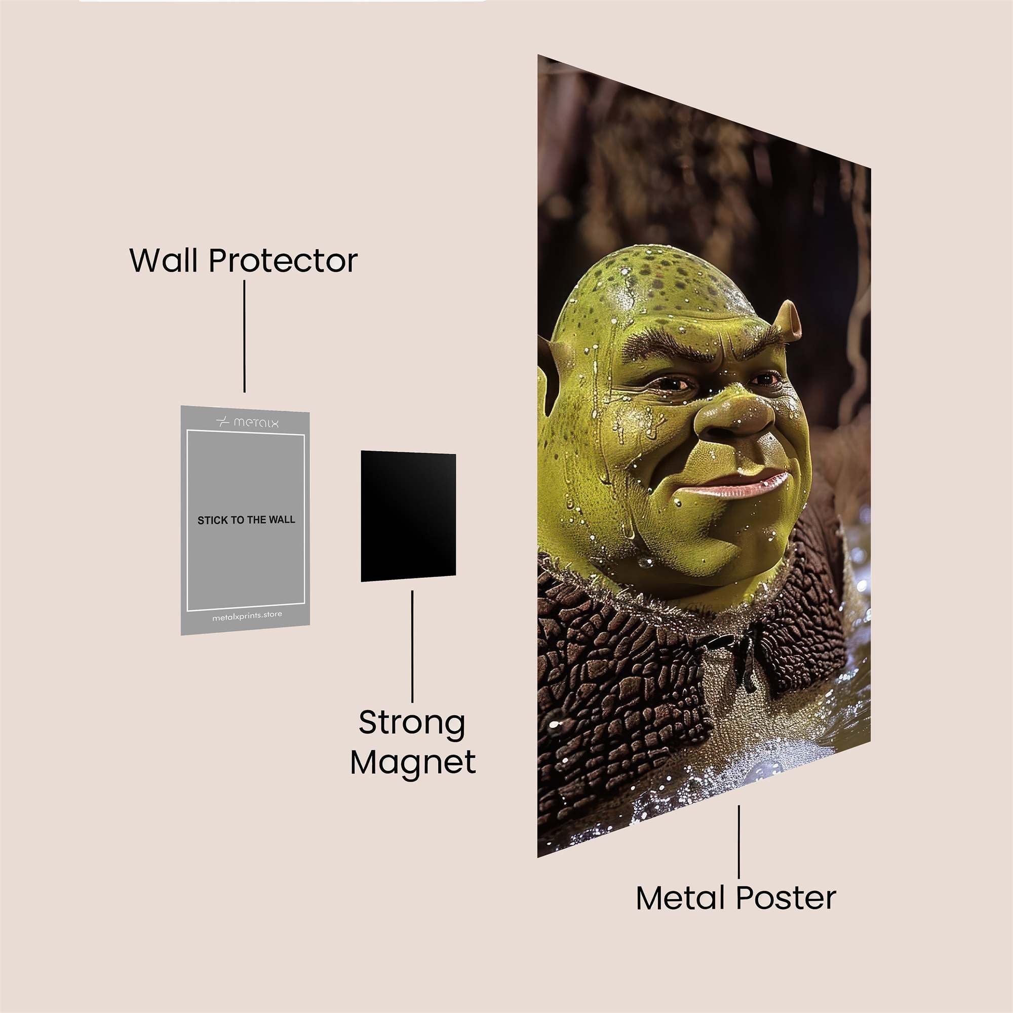 Shrek Serene Safe Wall Magnetic / M