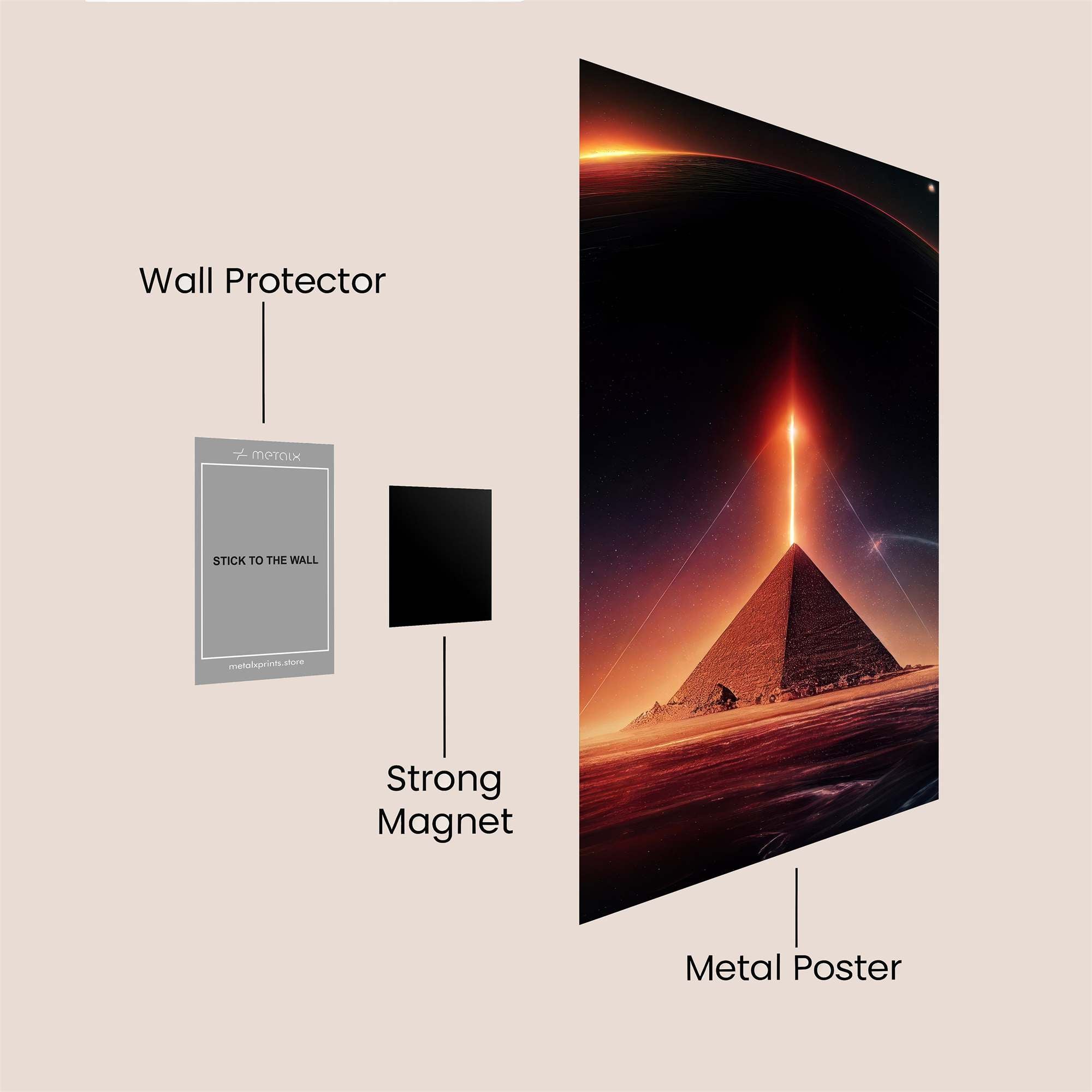 Pyramid Ascension Safe Wall Magnetic / M