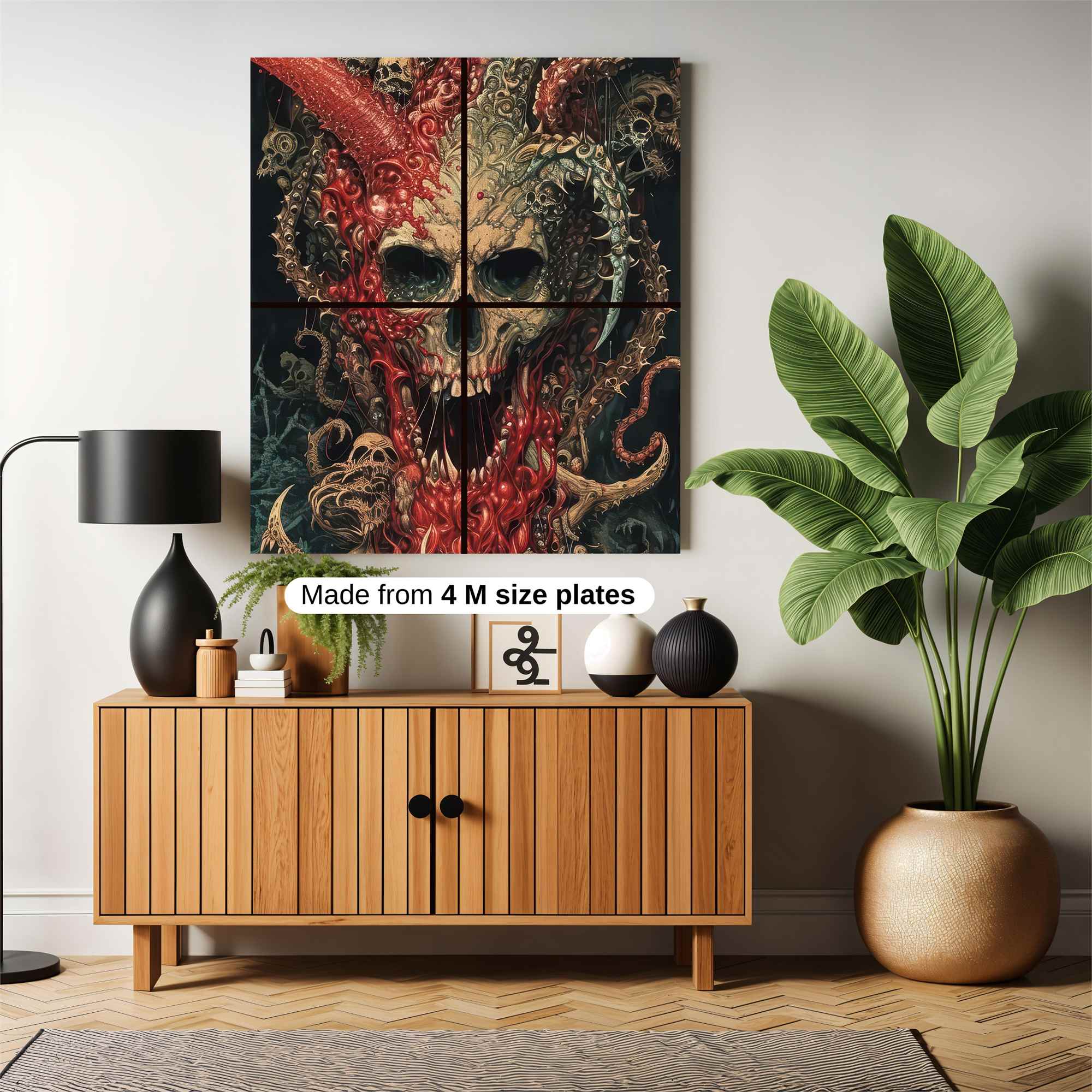 Skull Frenzy Safe Wall Magnetic / M