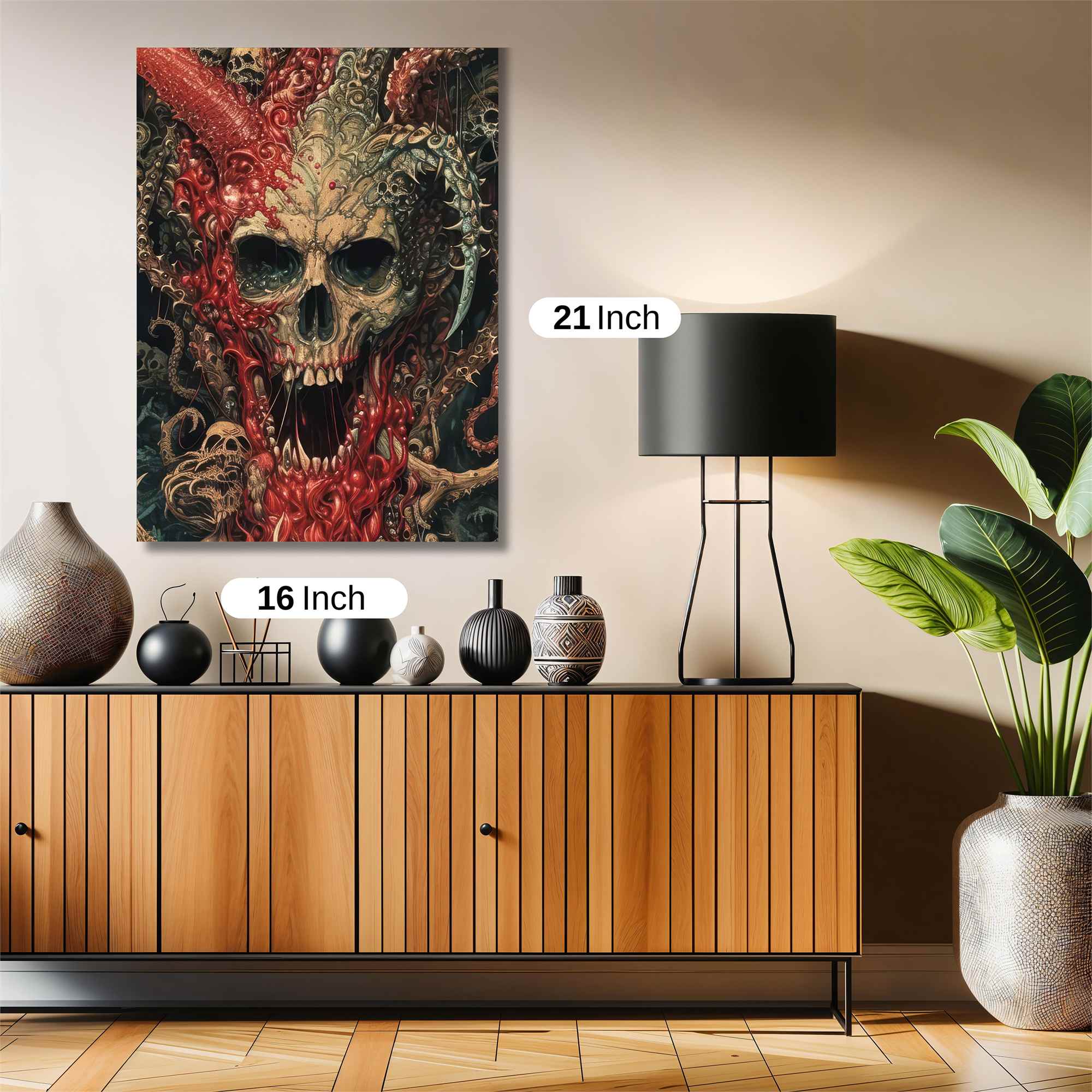 Skull Frenzy Safe Wall Magnetic / M