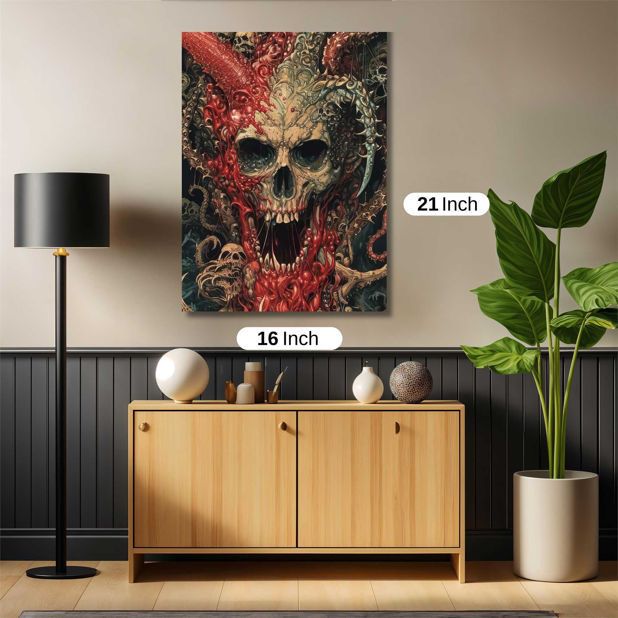 Skull Frenzy Safe Wall Magnetic / M
