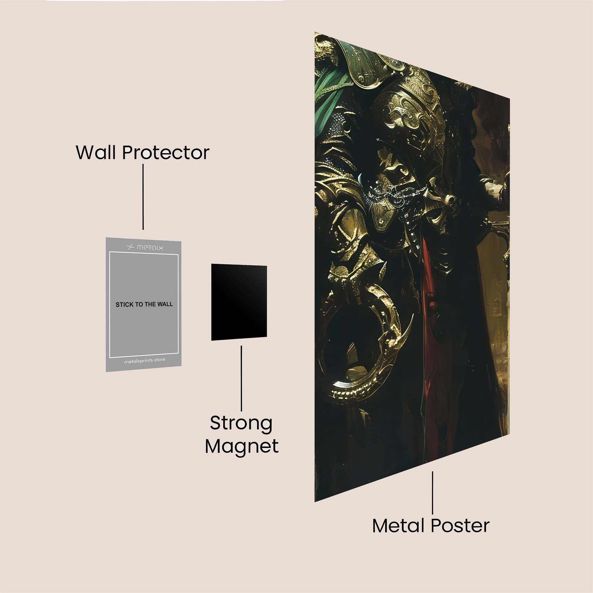 Knight Sombre Safe Wall Magnetic / M