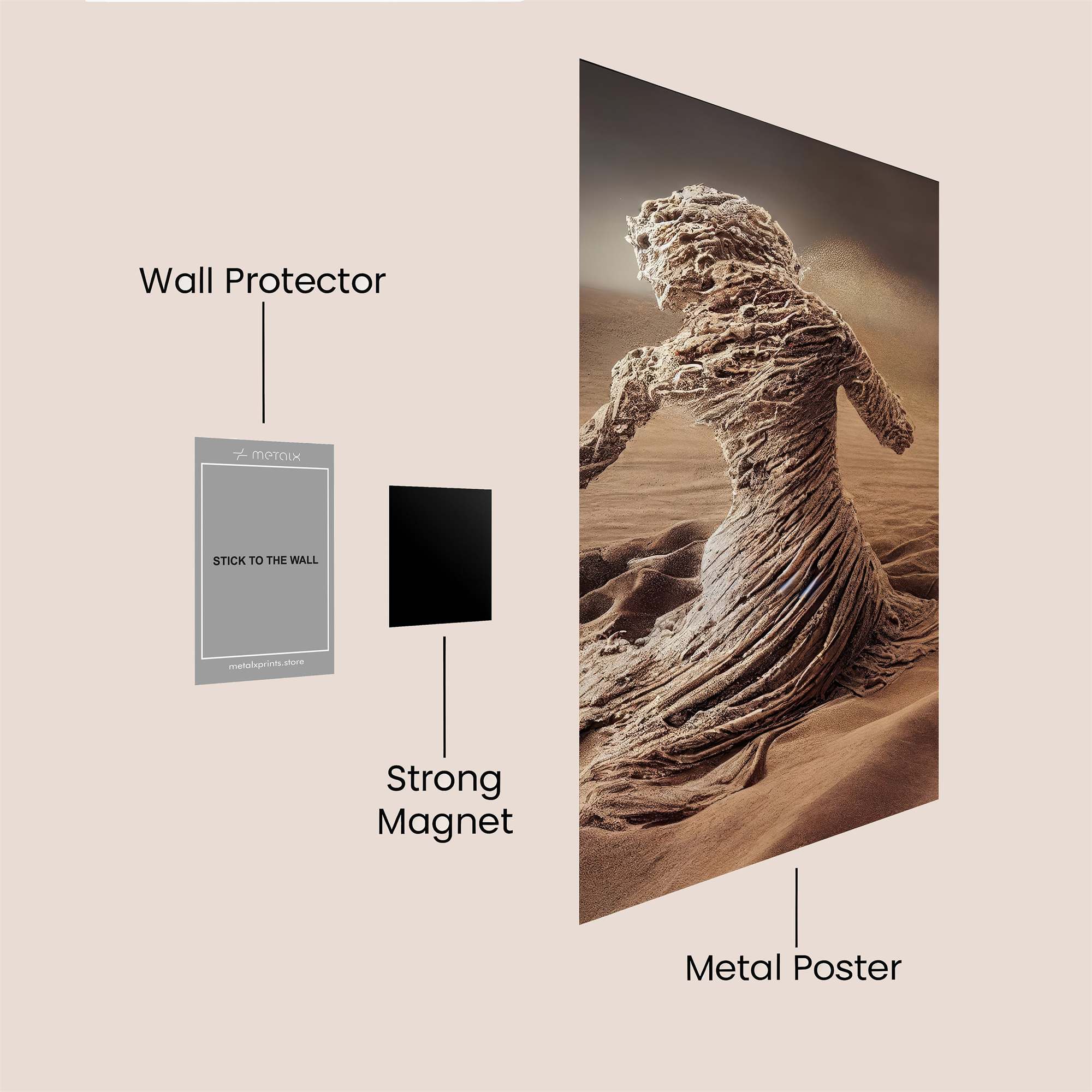 Sand Sorrow Safe Wall Magnetic / M