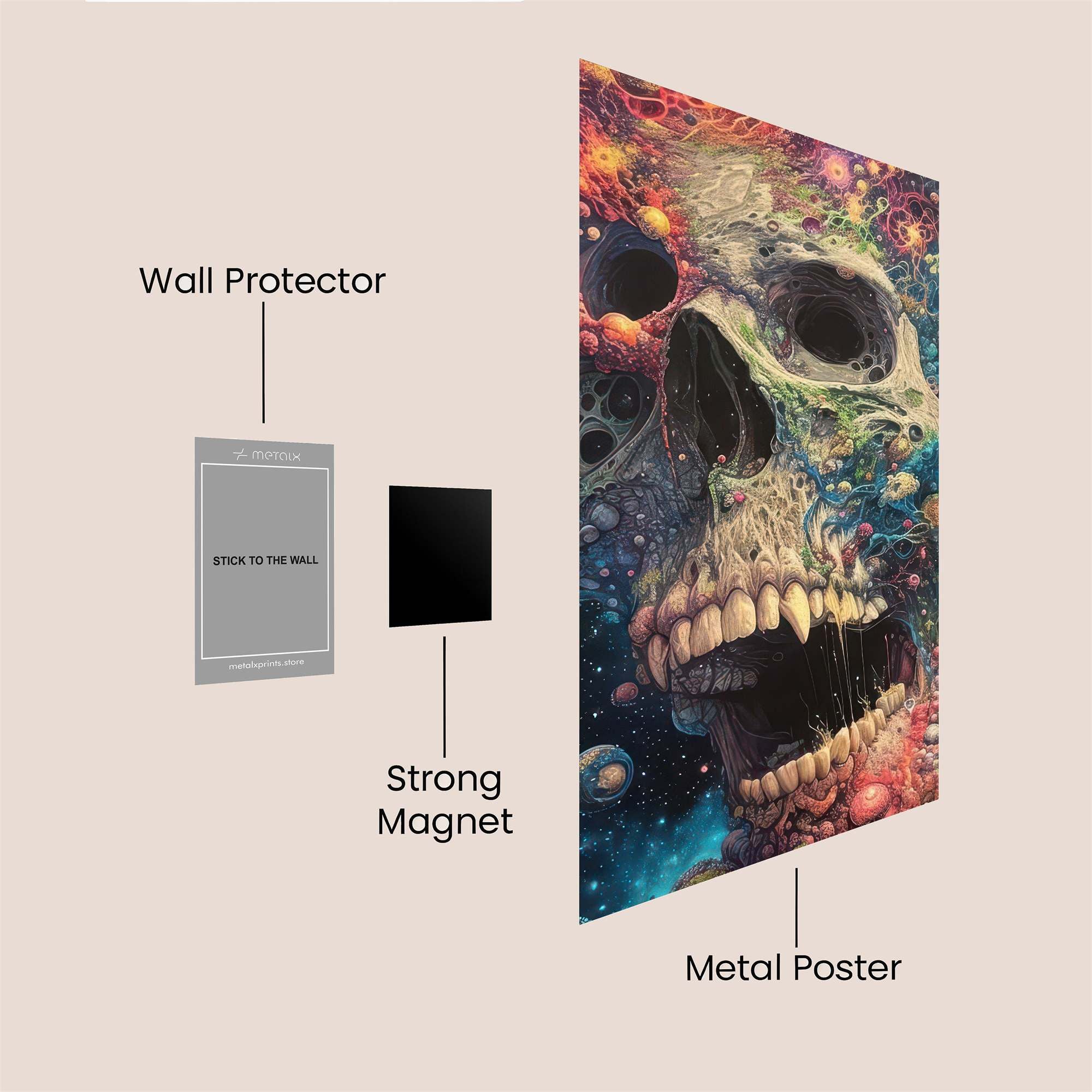 Cosmic Scream Safe Wall Magnetic / M